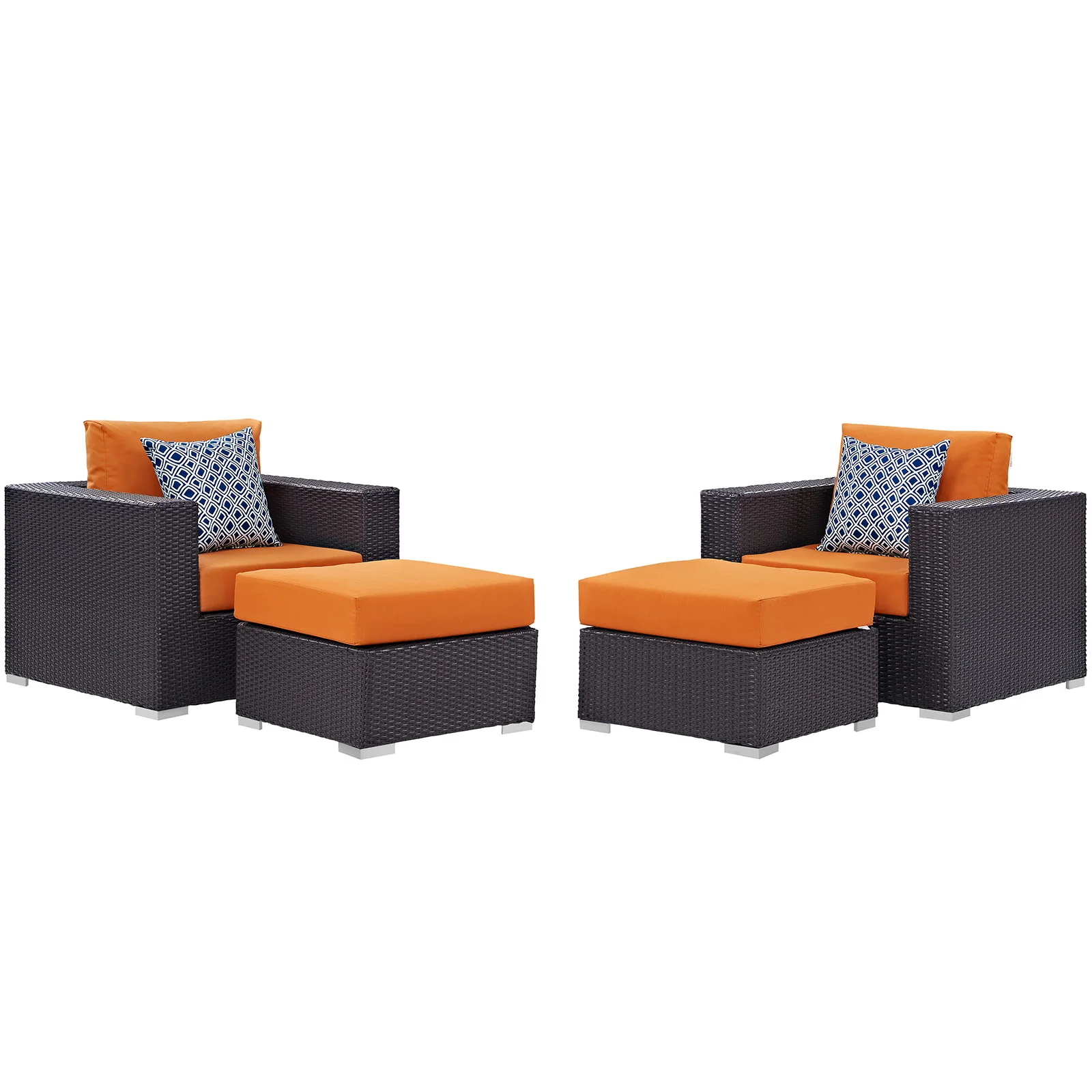 Convene 4 Piece Outdoor Patio Sectional Set By Modway - EEI-2367 - Image 12