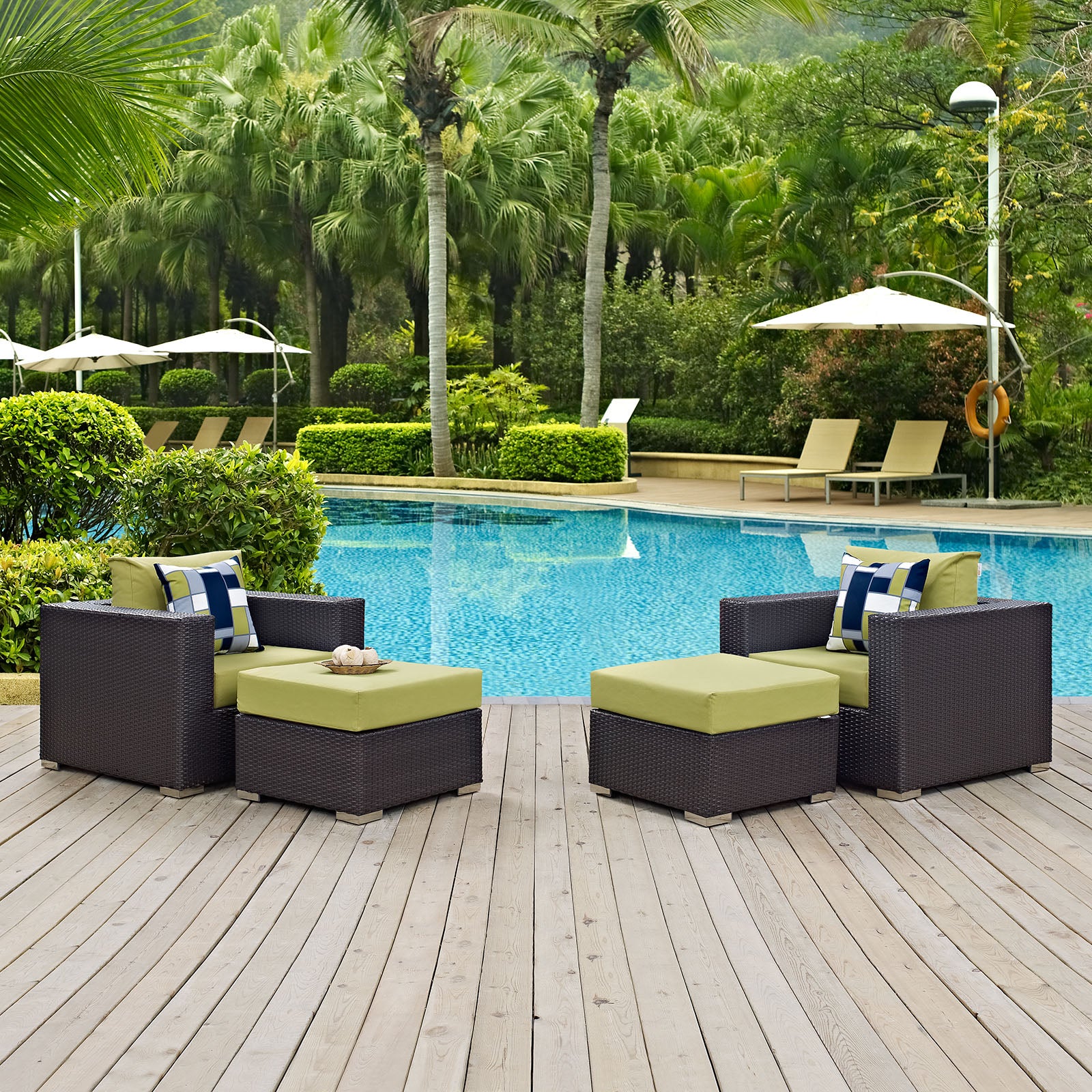 Convene 4 Piece Outdoor Patio Sectional Set By Modway - EEI-2367 - Image 16