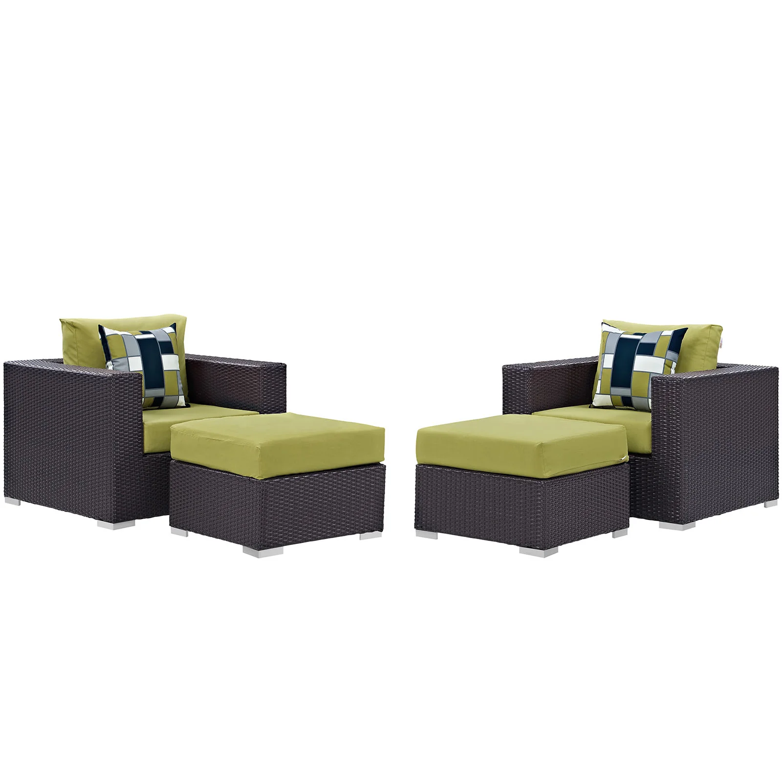 Convene 4 Piece Outdoor Patio Sectional Set By Modway - EEI-2367 - Image 17