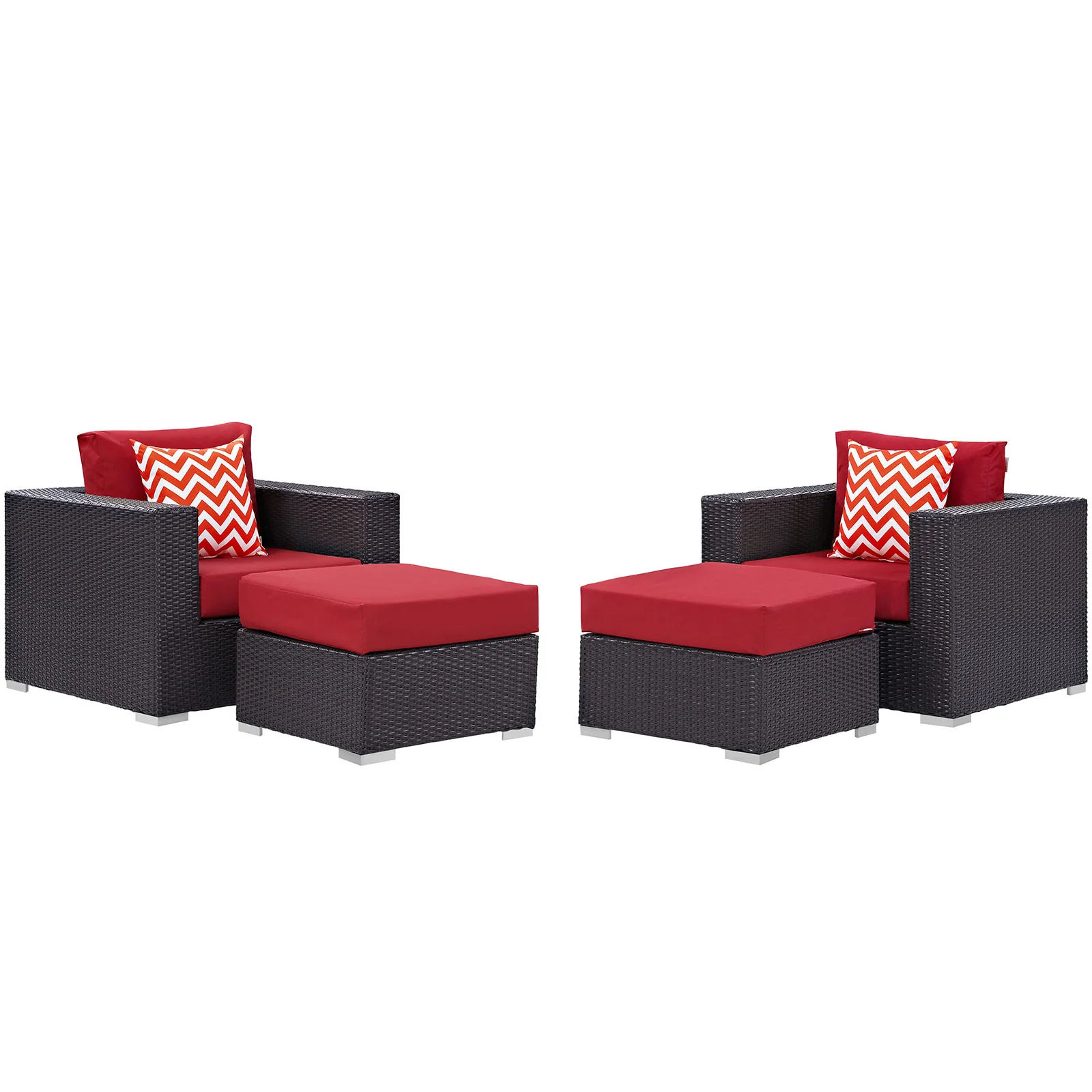 Convene 4 Piece Outdoor Patio Sectional Set By Modway - EEI-2367 - Image 22