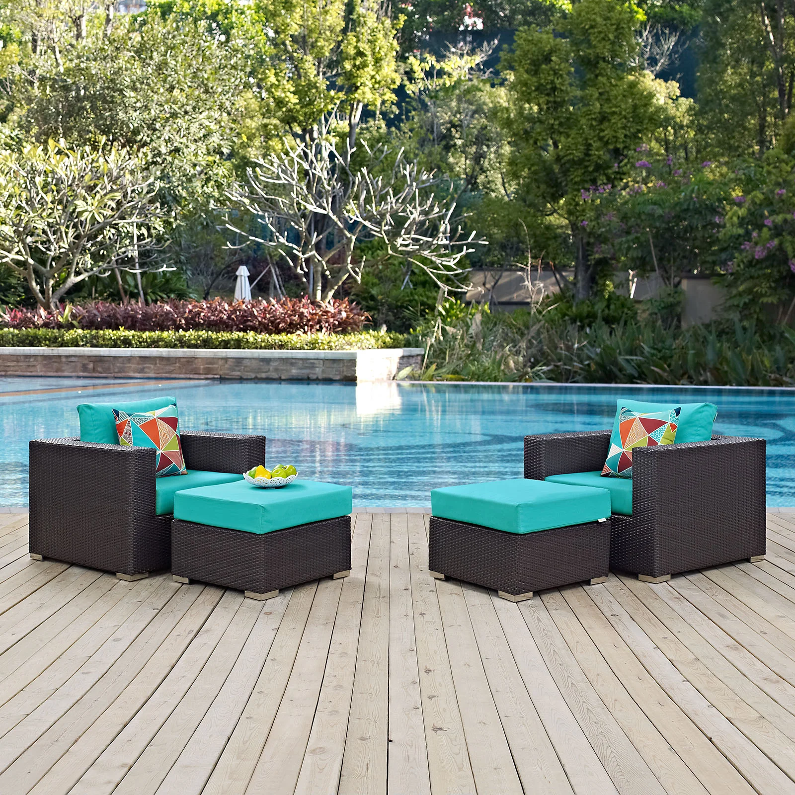 Convene 4 Piece Outdoor Patio Sectional Set By Modway - EEI-2367 - Image 26