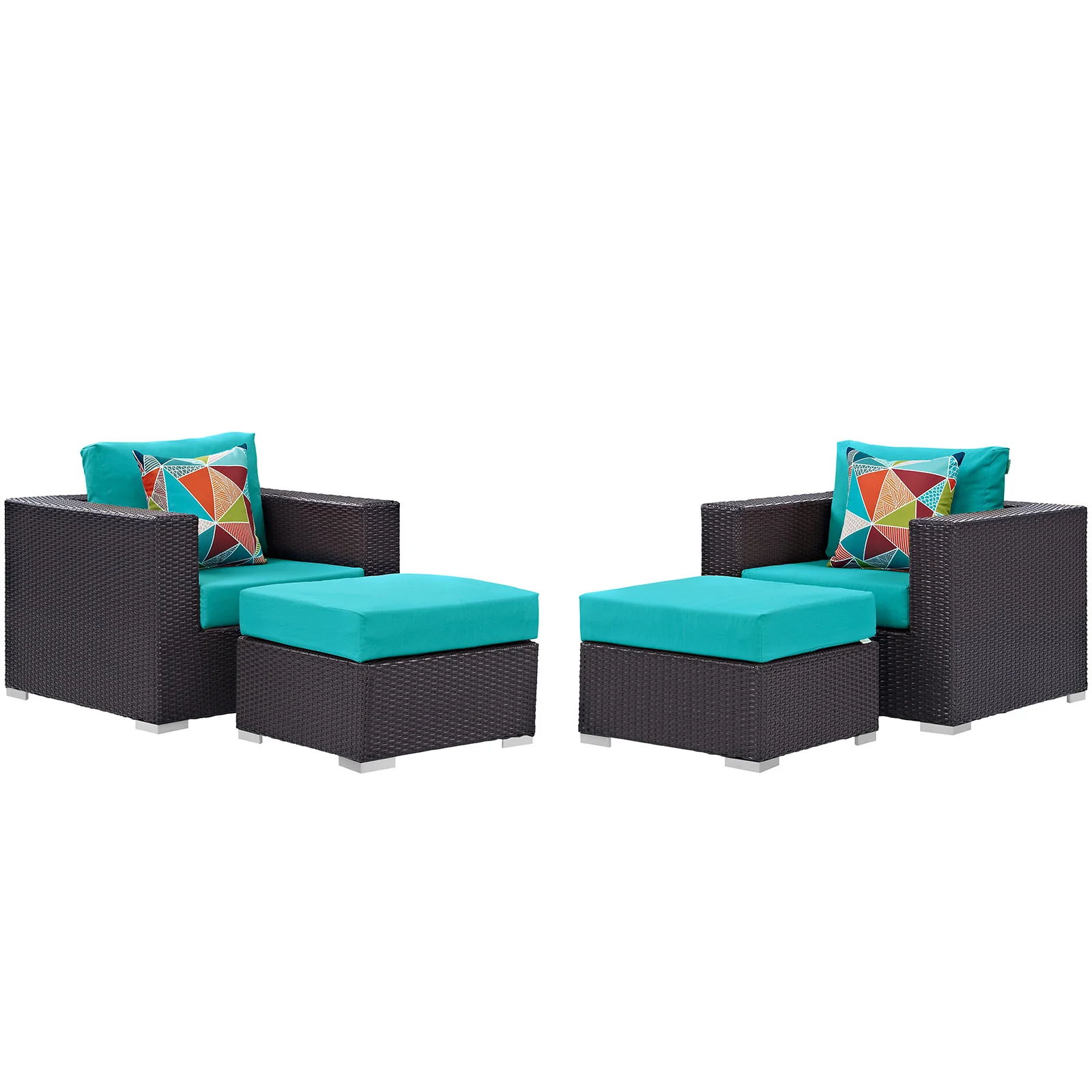 Convene 4 Piece Outdoor Patio Sectional Set By Modway - EEI-2367 - Image 27