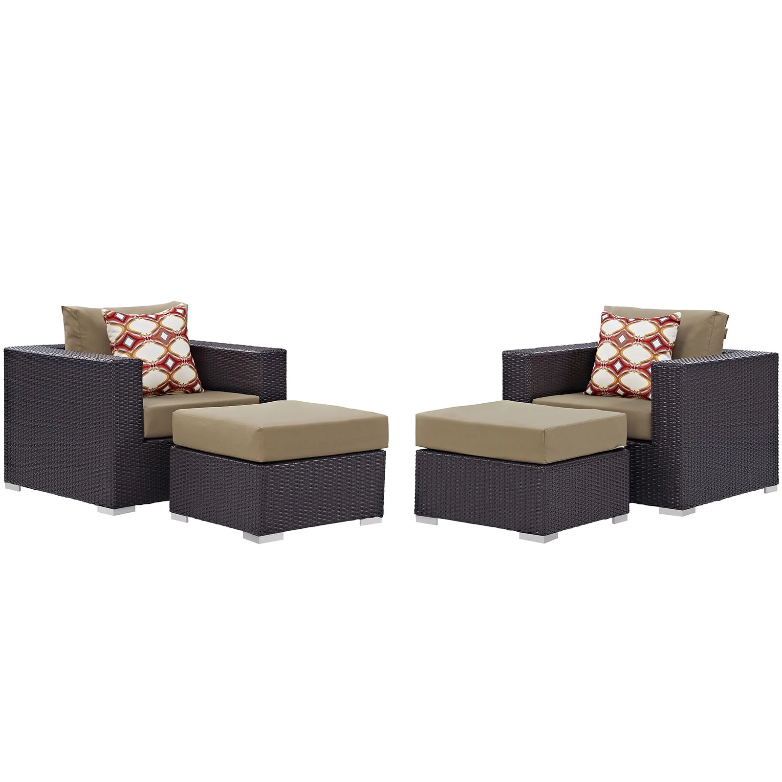 Convene 4 Piece Outdoor Patio Sectional Set By Modway - EEI-2367 - Image 7