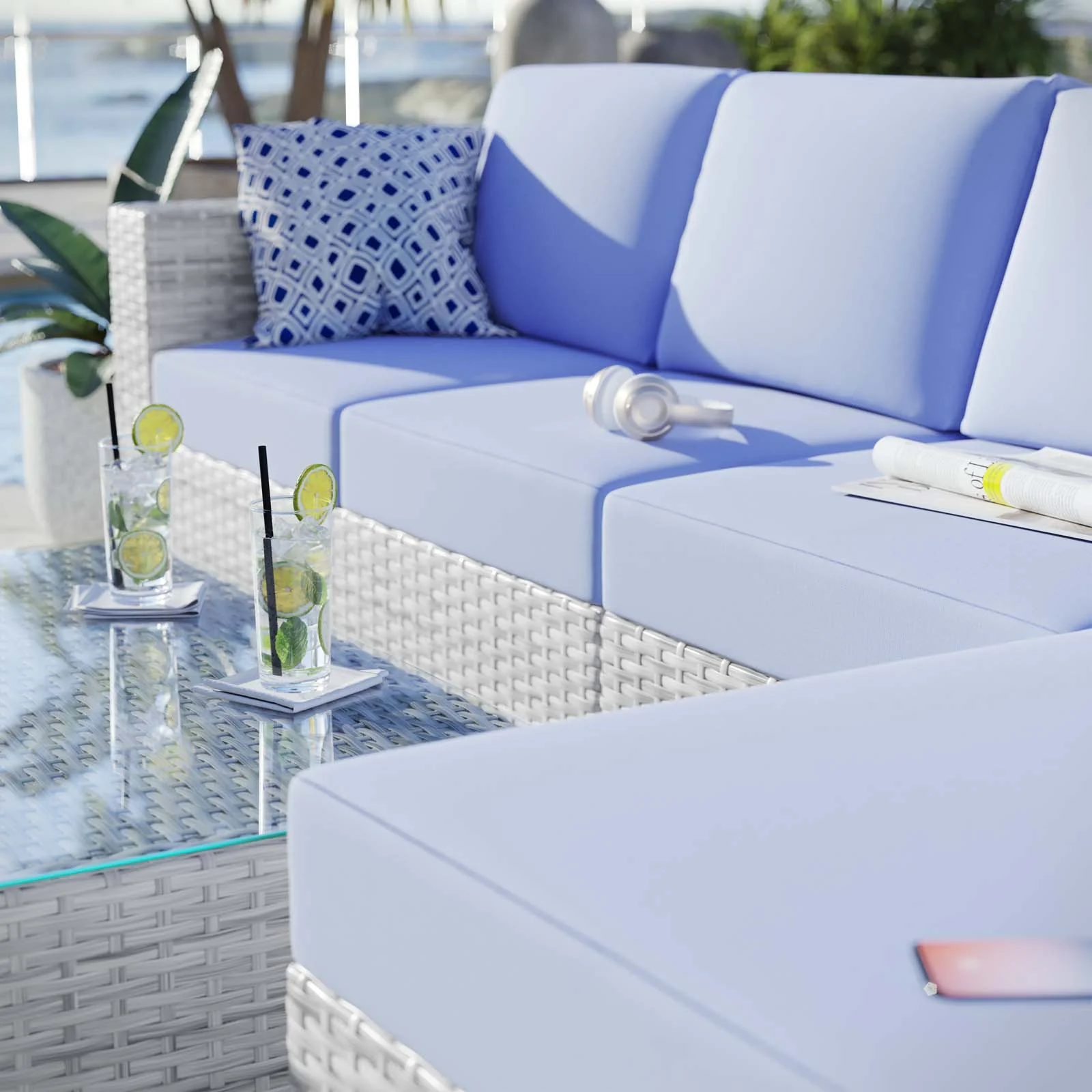 Convene 4-Piece Outdoor Patio Sectional Set By Modway - EEI-5445 - Image 14