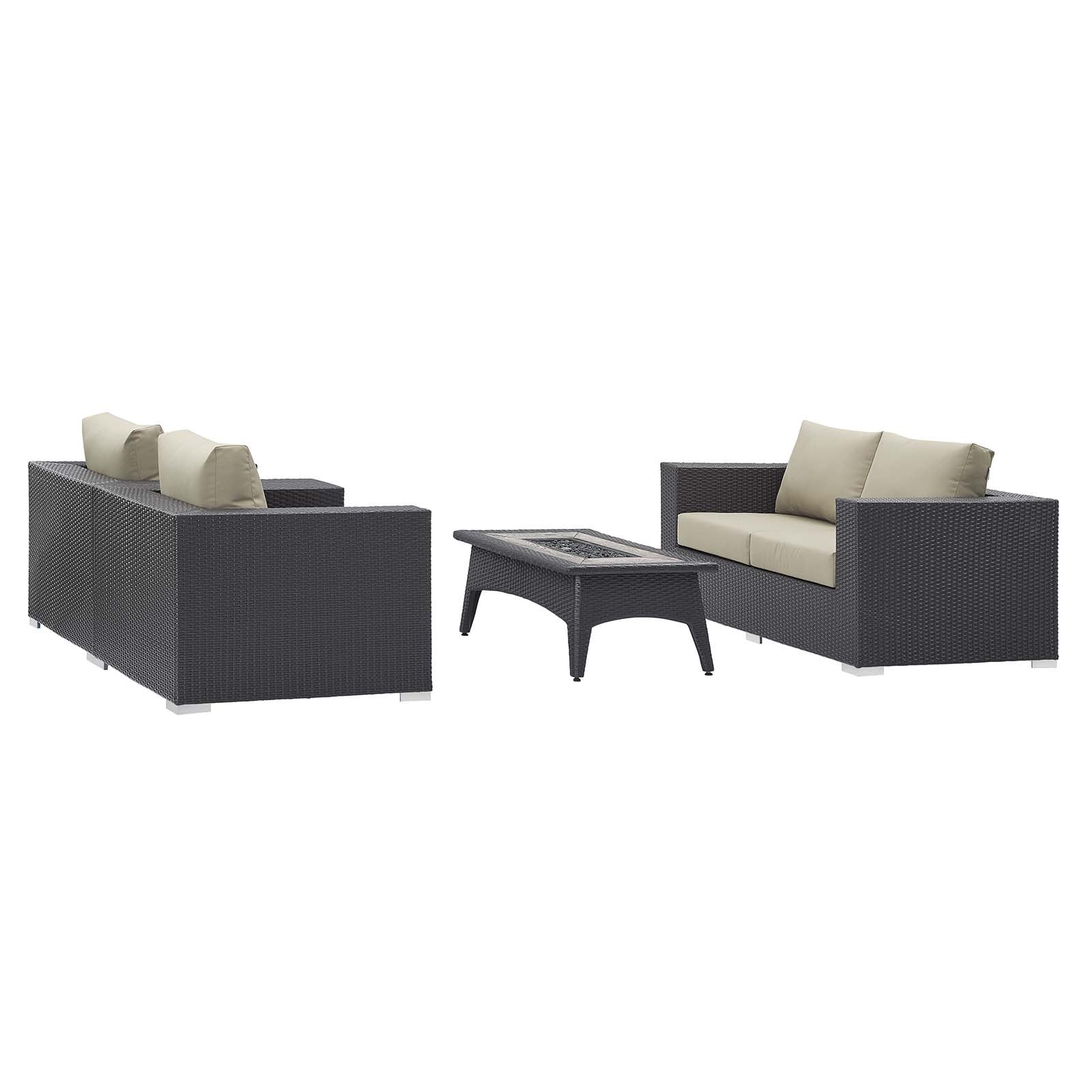 Convene 4 Piece Set Outdoor Patio with Fire Pit By Modway - EEI-3725 - Image 2