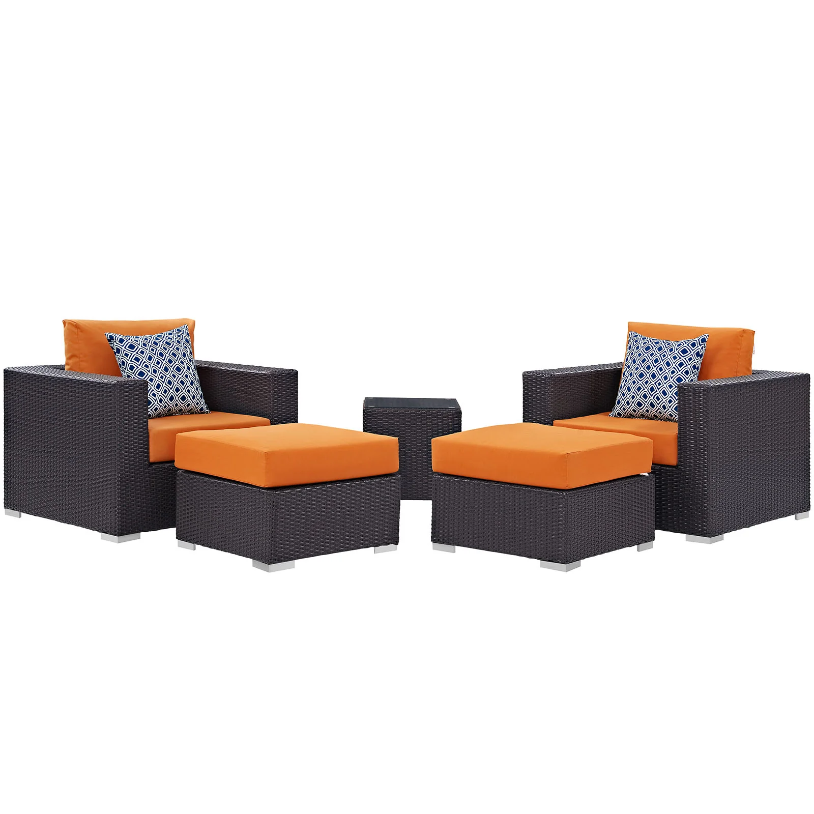 Convene 5 Piece Outdoor Patio Sectional Set By Modway - EEI-2366 - Image 14