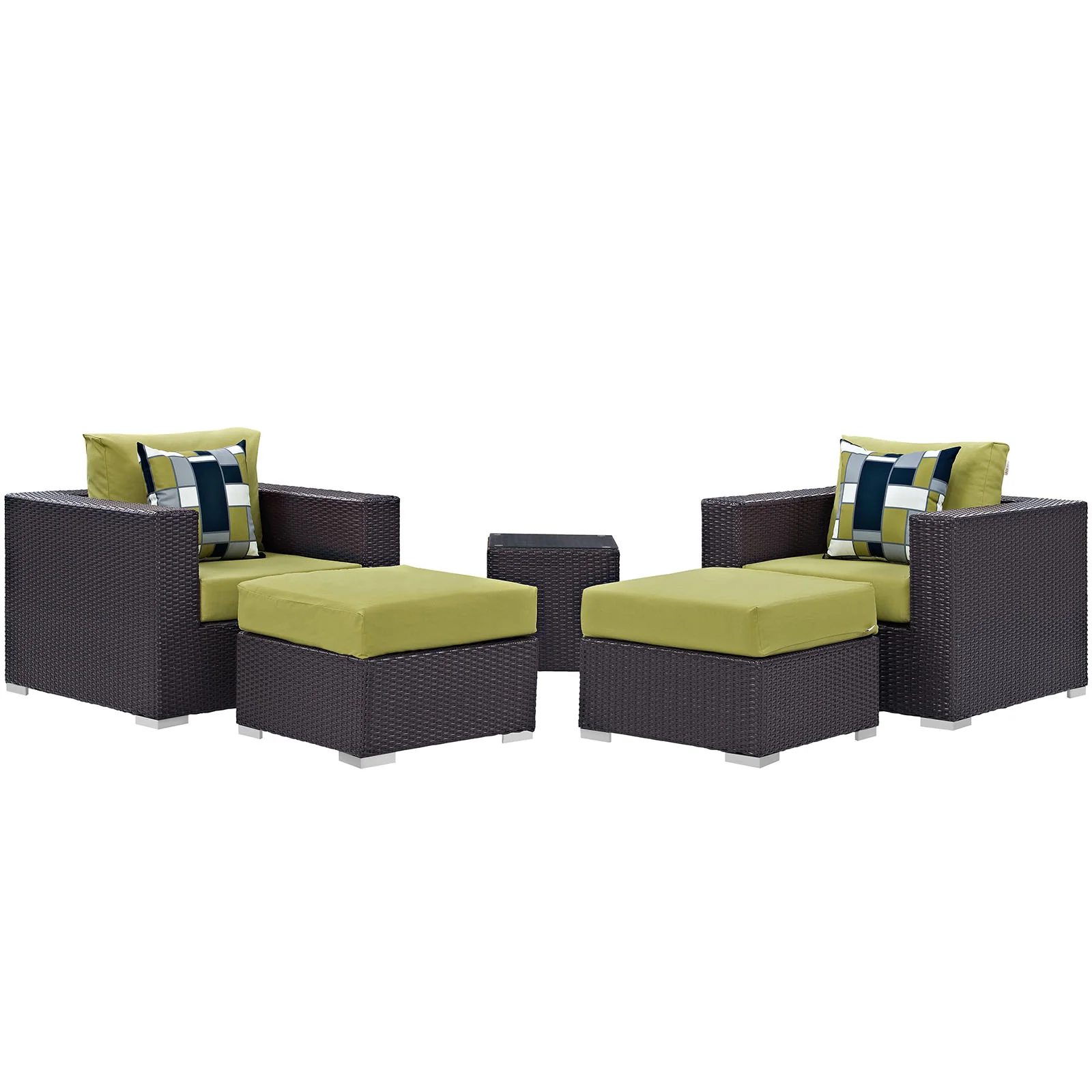 Convene 5 Piece Outdoor Patio Sectional Set By Modway - EEI-2366 - Image 20