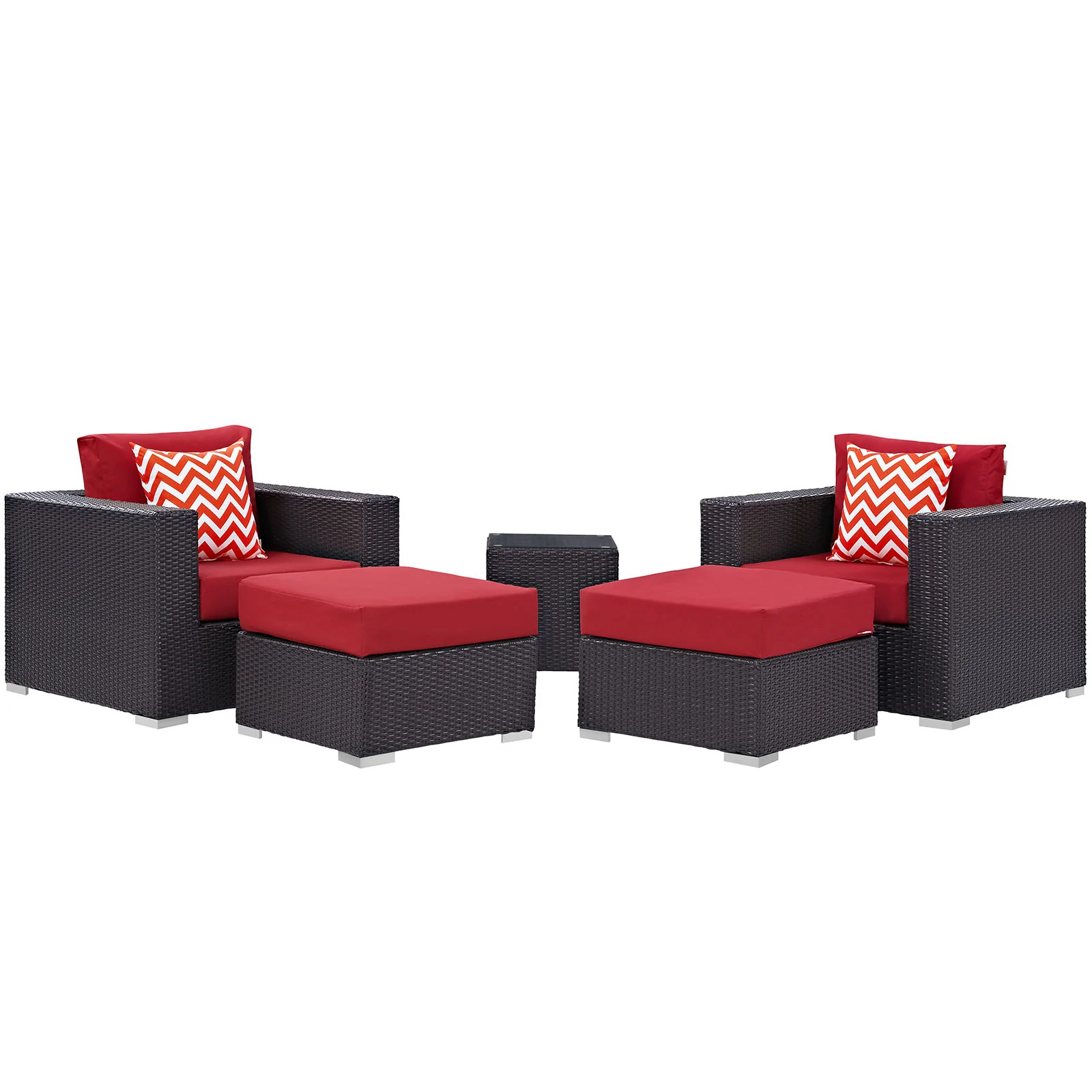 Convene 5 Piece Outdoor Patio Sectional Set By Modway - EEI-2366 - Image 26