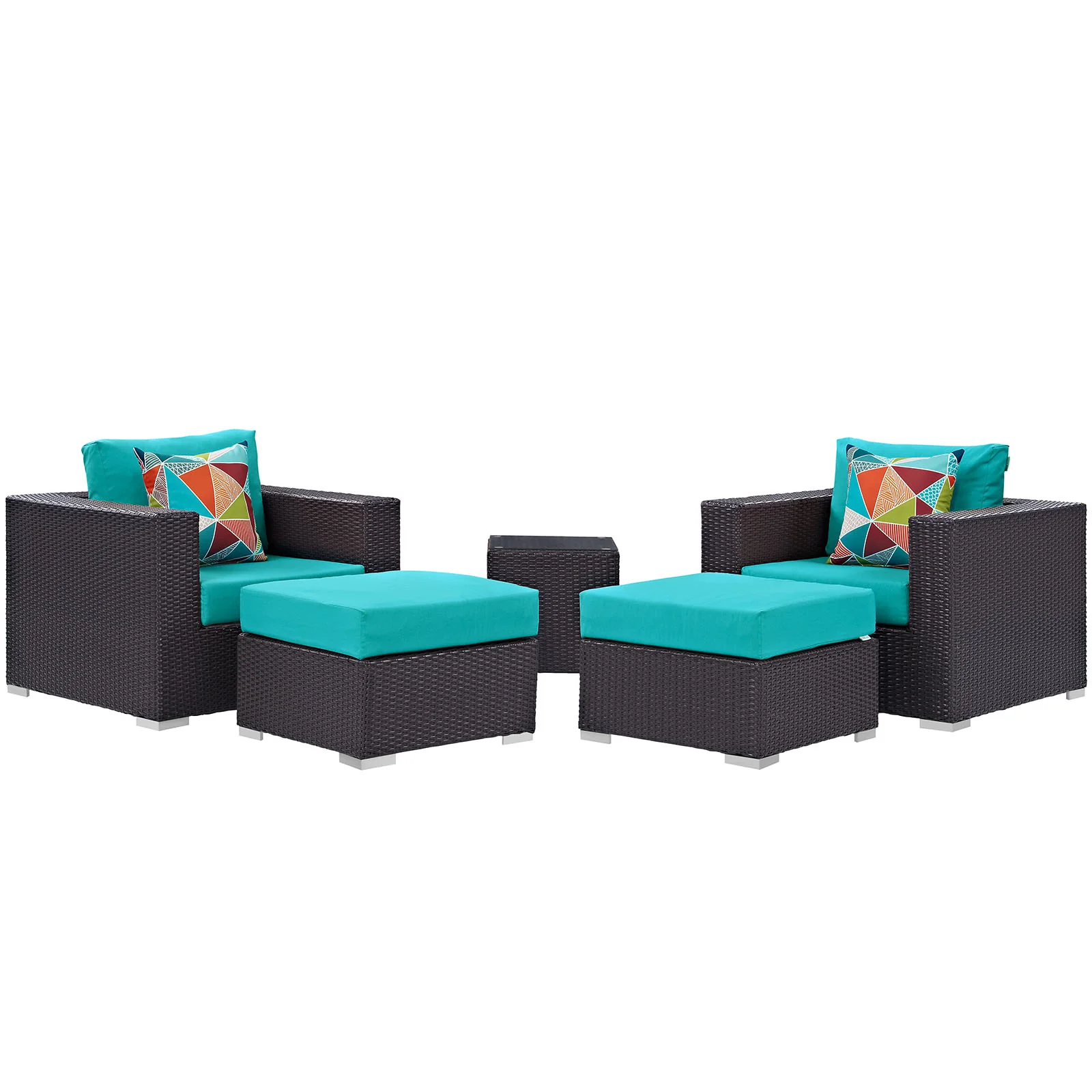 Convene 5 Piece Outdoor Patio Sectional Set By Modway - EEI-2366 - Image 32