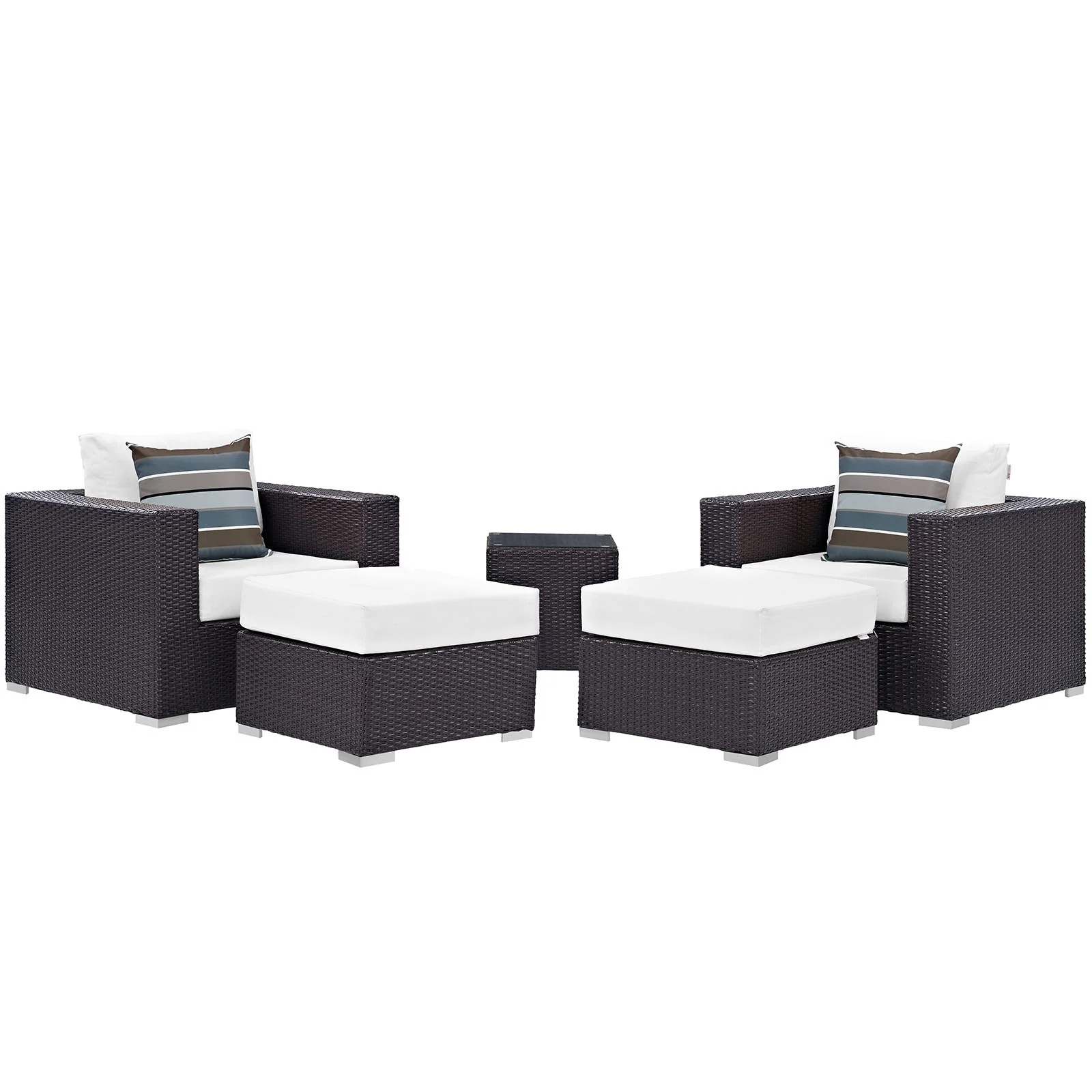 Convene 5 Piece Outdoor Patio Sectional Set By Modway - EEI-2366 - Image 38