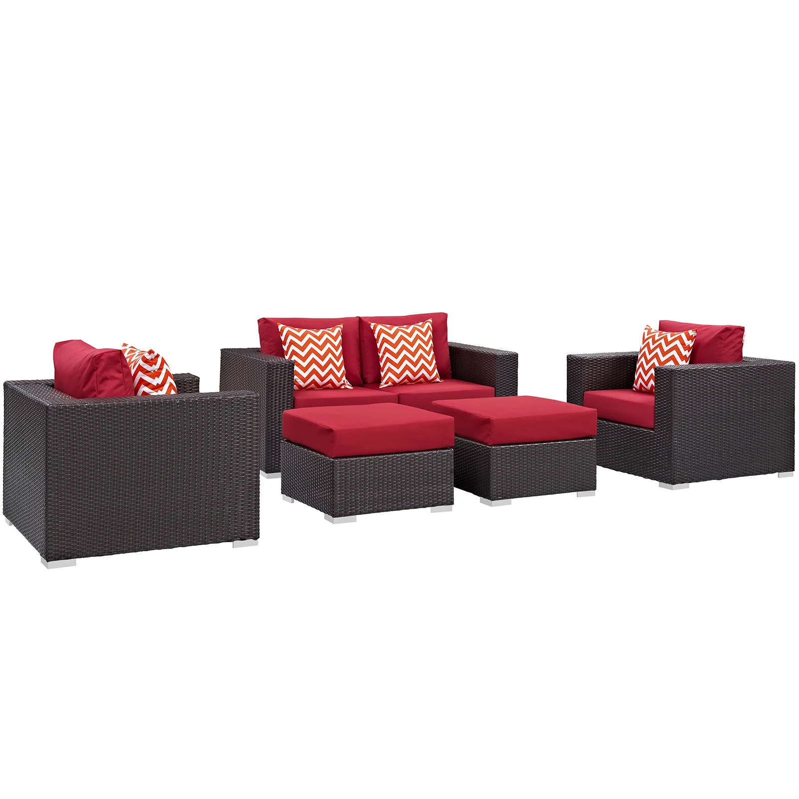 Convene 5 Piece Outdoor Patio Sofa Set By Modway - EEI-2351 - Image 20