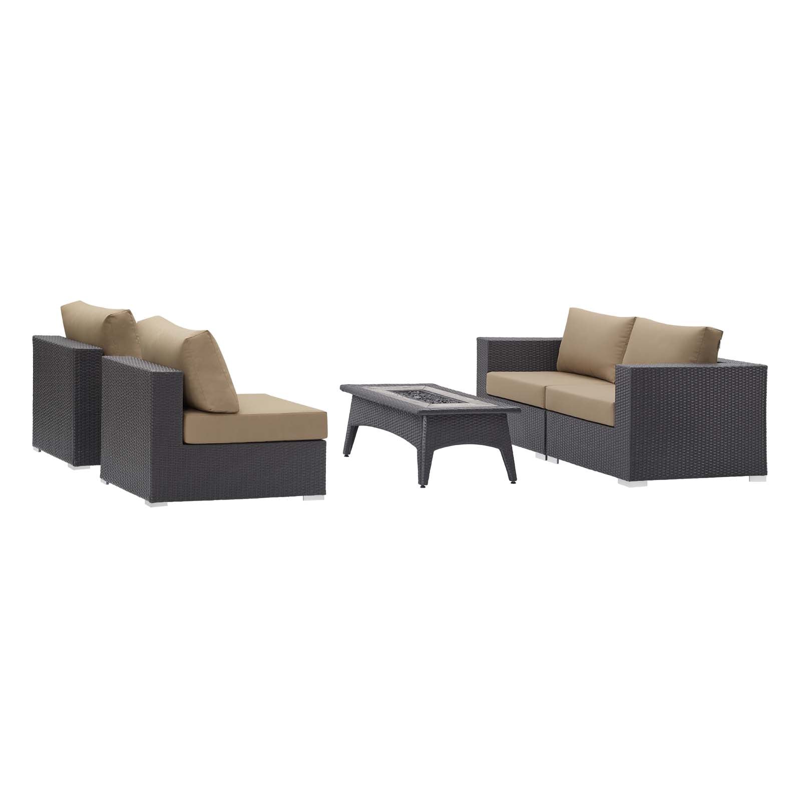 Convene 5 Piece Set Outdoor Patio with Fire Pit By Modway - EEI-3723 - Image 2
