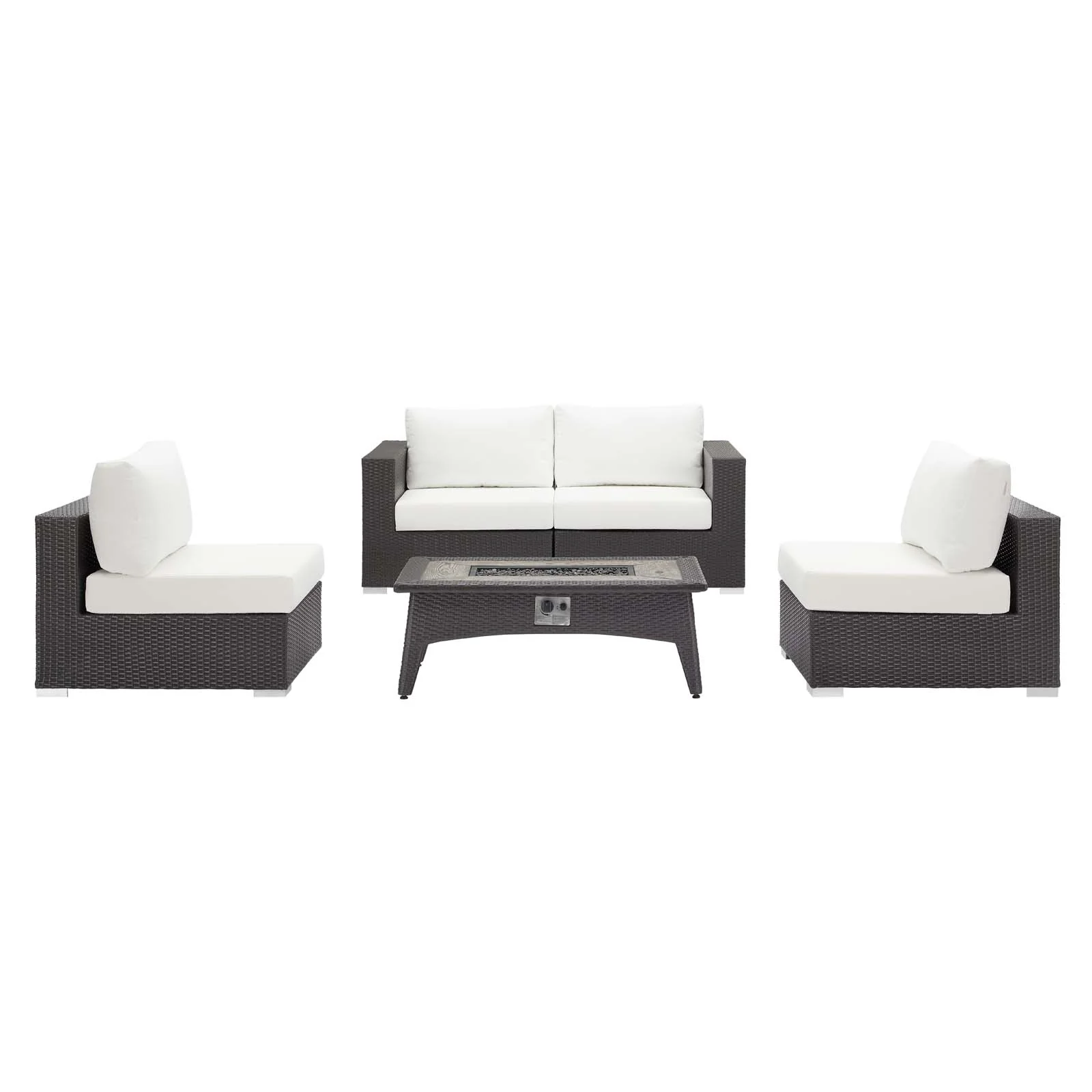 Convene 5 Piece Set Outdoor Patio with Fire Pit By Modway - EEI-3723 - Image 25