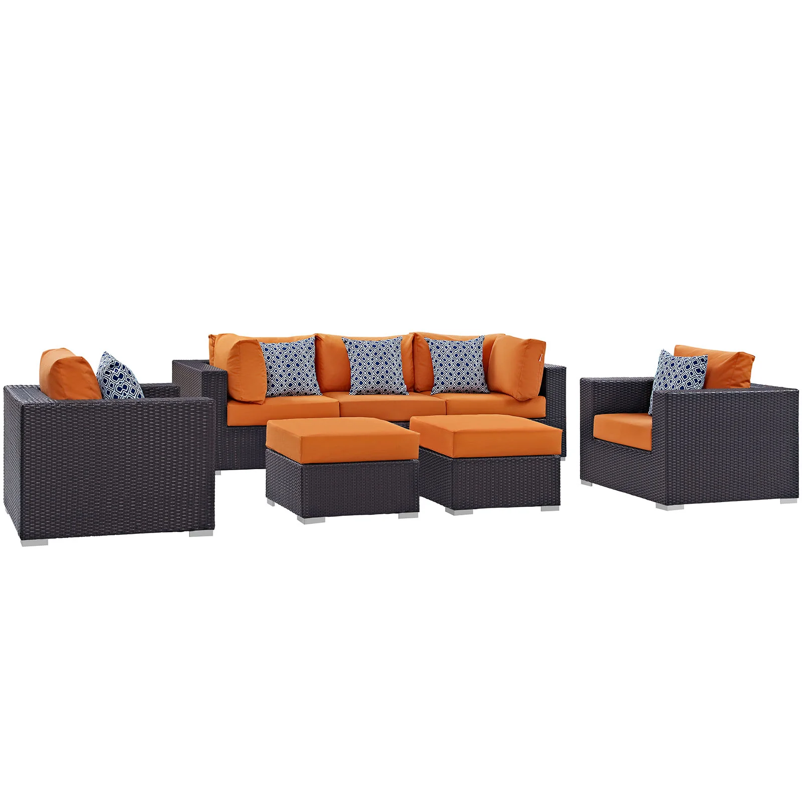 Convene 7 Piece Outdoor Patio Sectional Set By Modway - EEI-2365 - Image 14