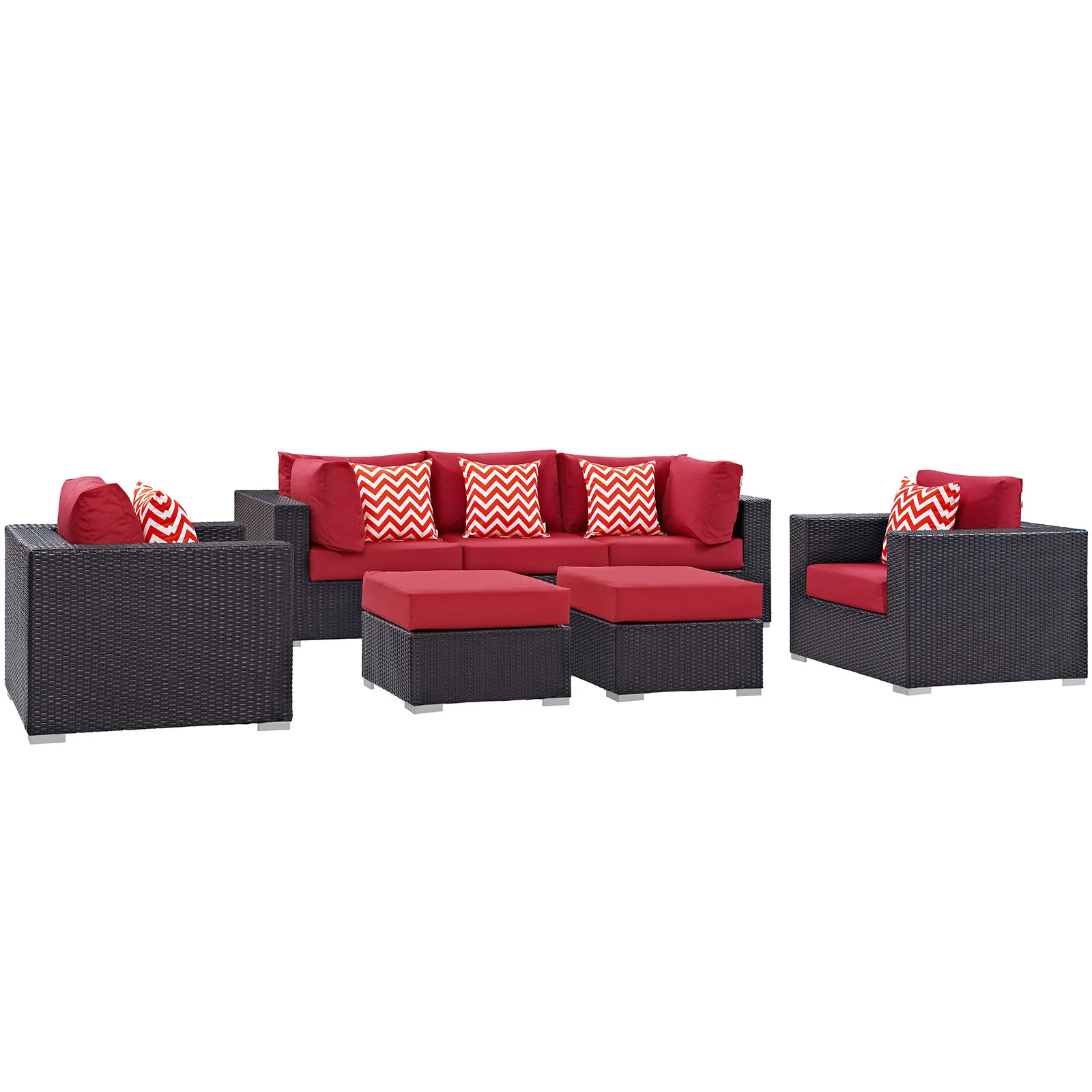 Convene 7 Piece Outdoor Patio Sectional Set By Modway - EEI-2365 - Image 20