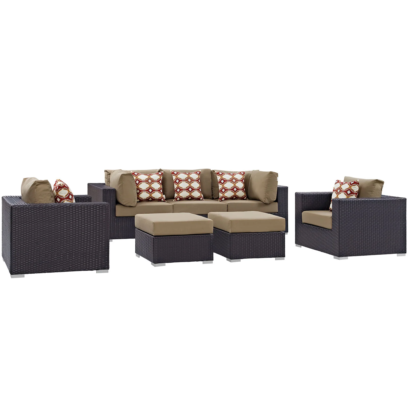 Convene 7 Piece Outdoor Patio Sectional Set By Modway - EEI-2365 - Image 8