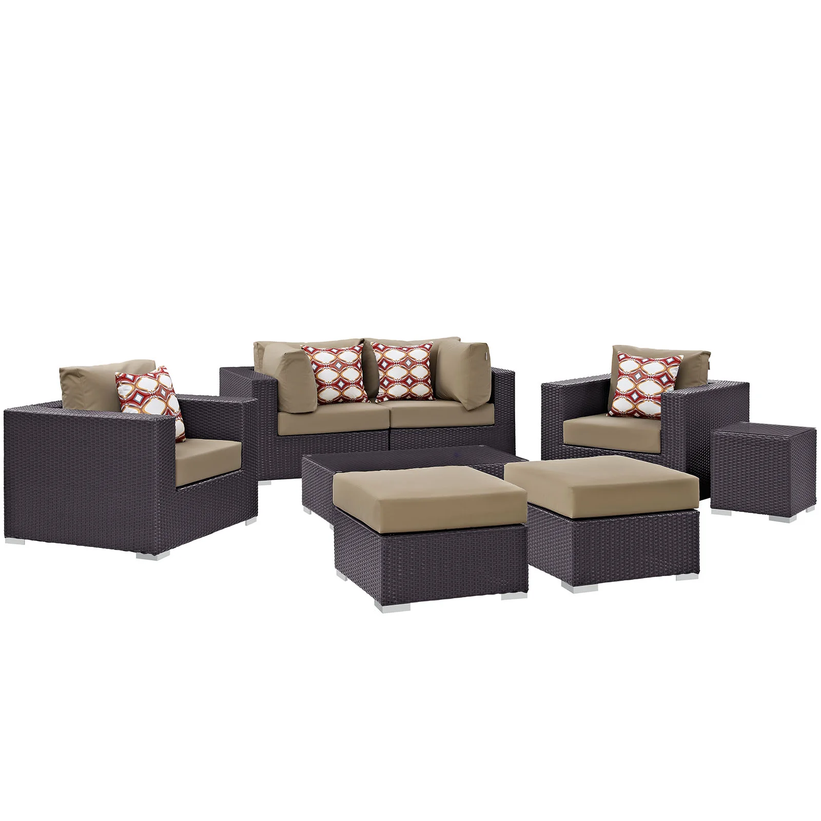 Convene 8 Piece Outdoor Patio Sectional Set By Modway - EEI-2371 - Image 10