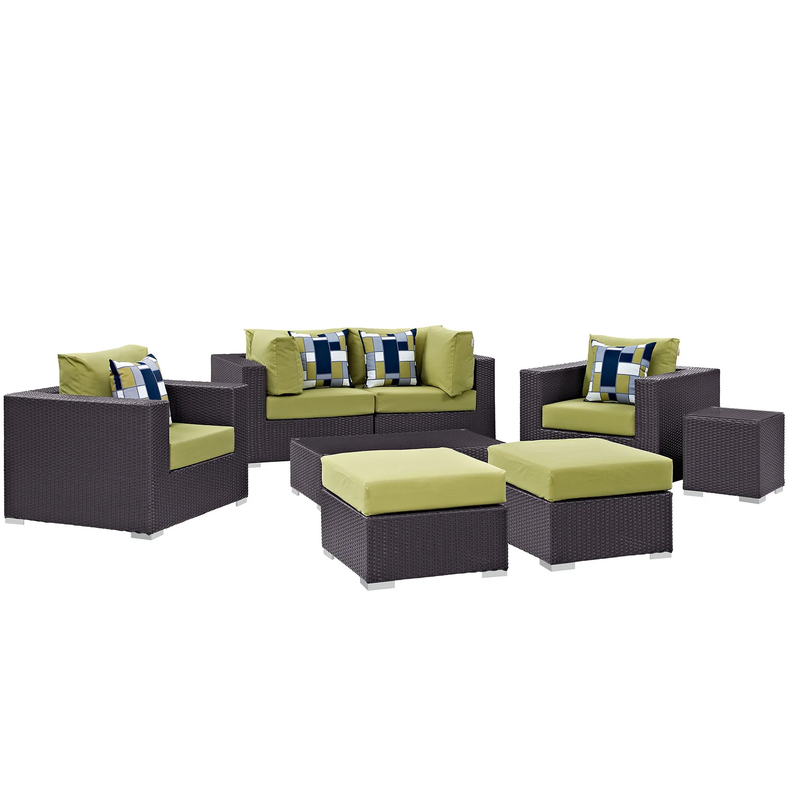 Convene 8 Piece Outdoor Patio Sectional Set By Modway - EEI-2371 - Image 26