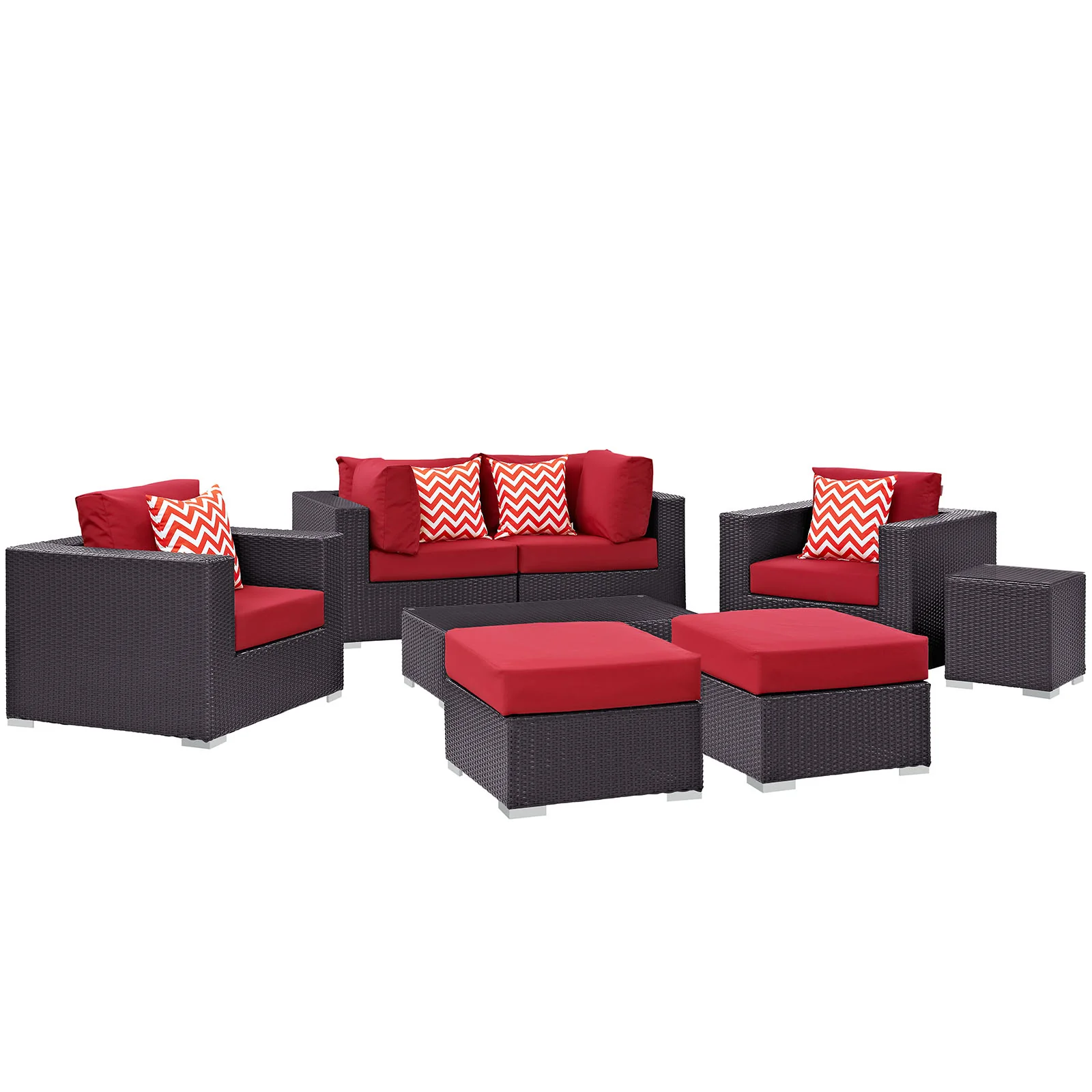Convene 8 Piece Outdoor Patio Sectional Set By Modway - EEI-2371 - Image 34