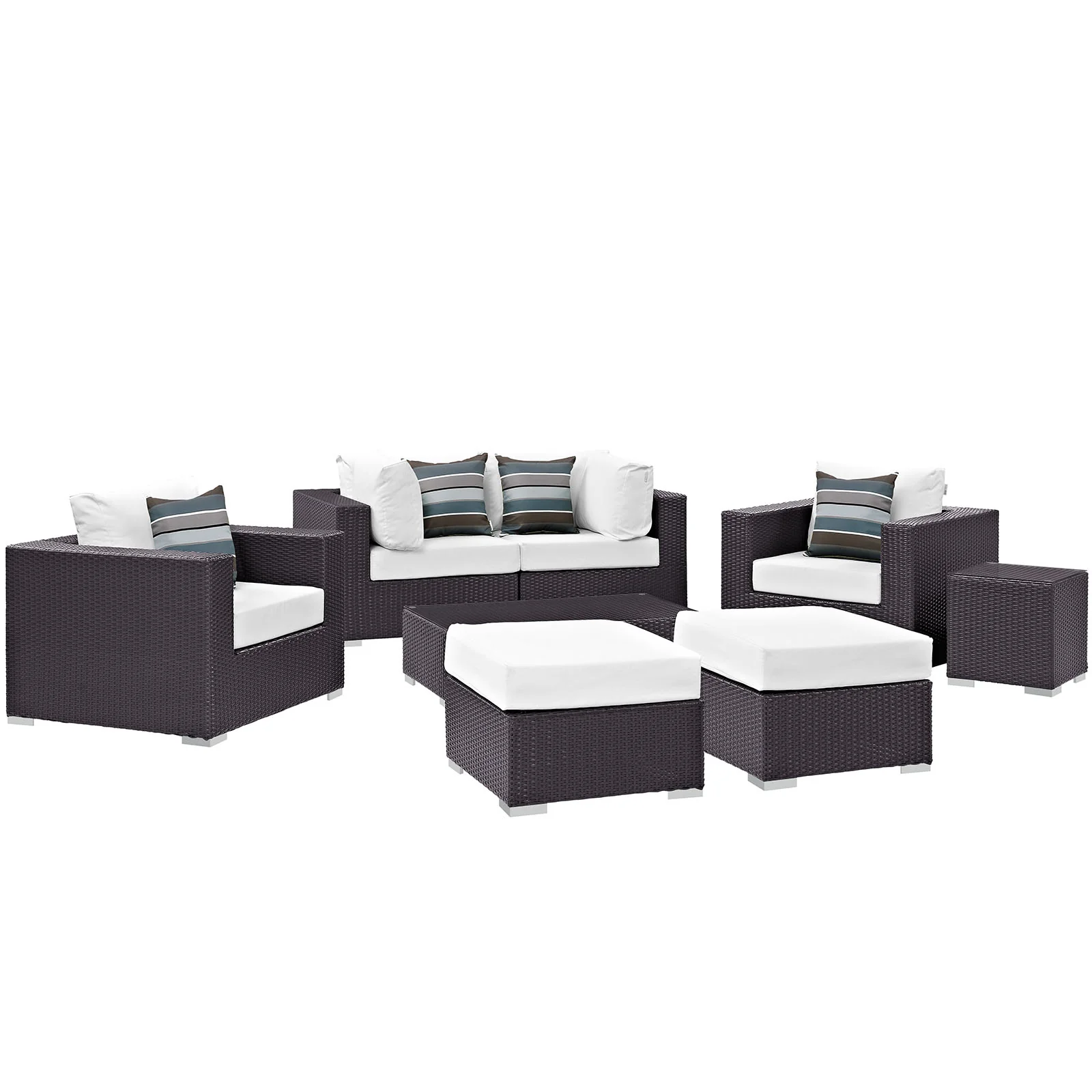 Convene 8 Piece Outdoor Patio Sectional Set By Modway - EEI-2371 - Image 50