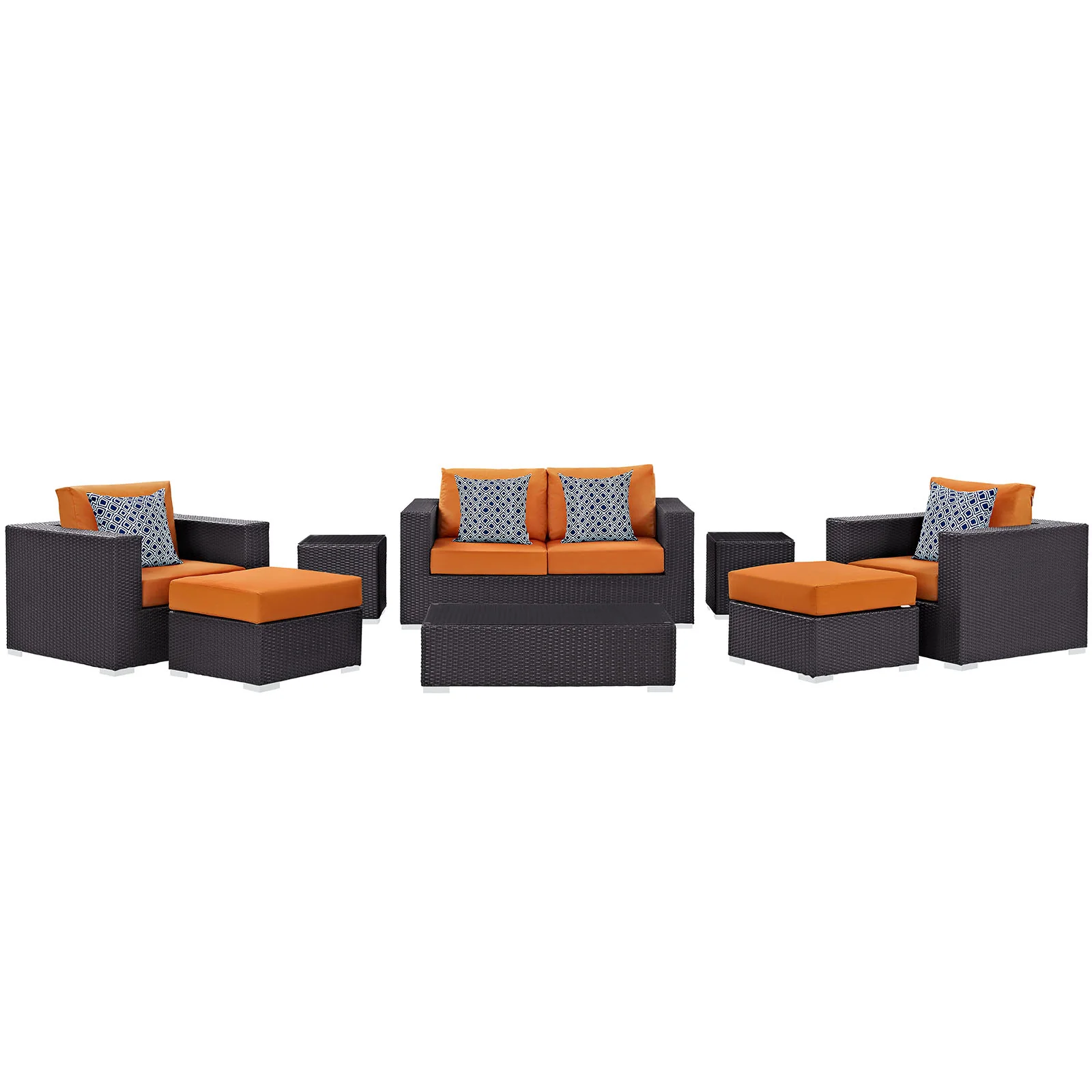 Convene 8 Piece Outdoor Patio Sofa Set By Modway - EEI-2352 - Image 16