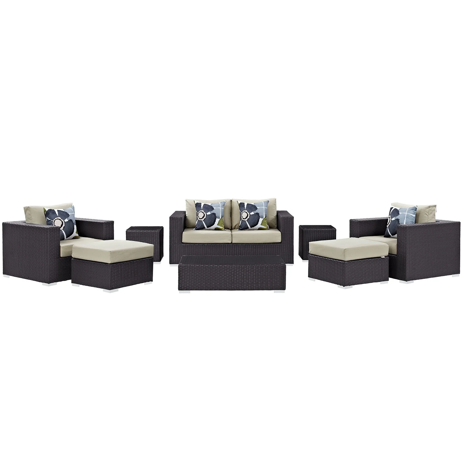 Convene 8 Piece Outdoor Patio Sofa Set By Modway - EEI-2352 - Image 2