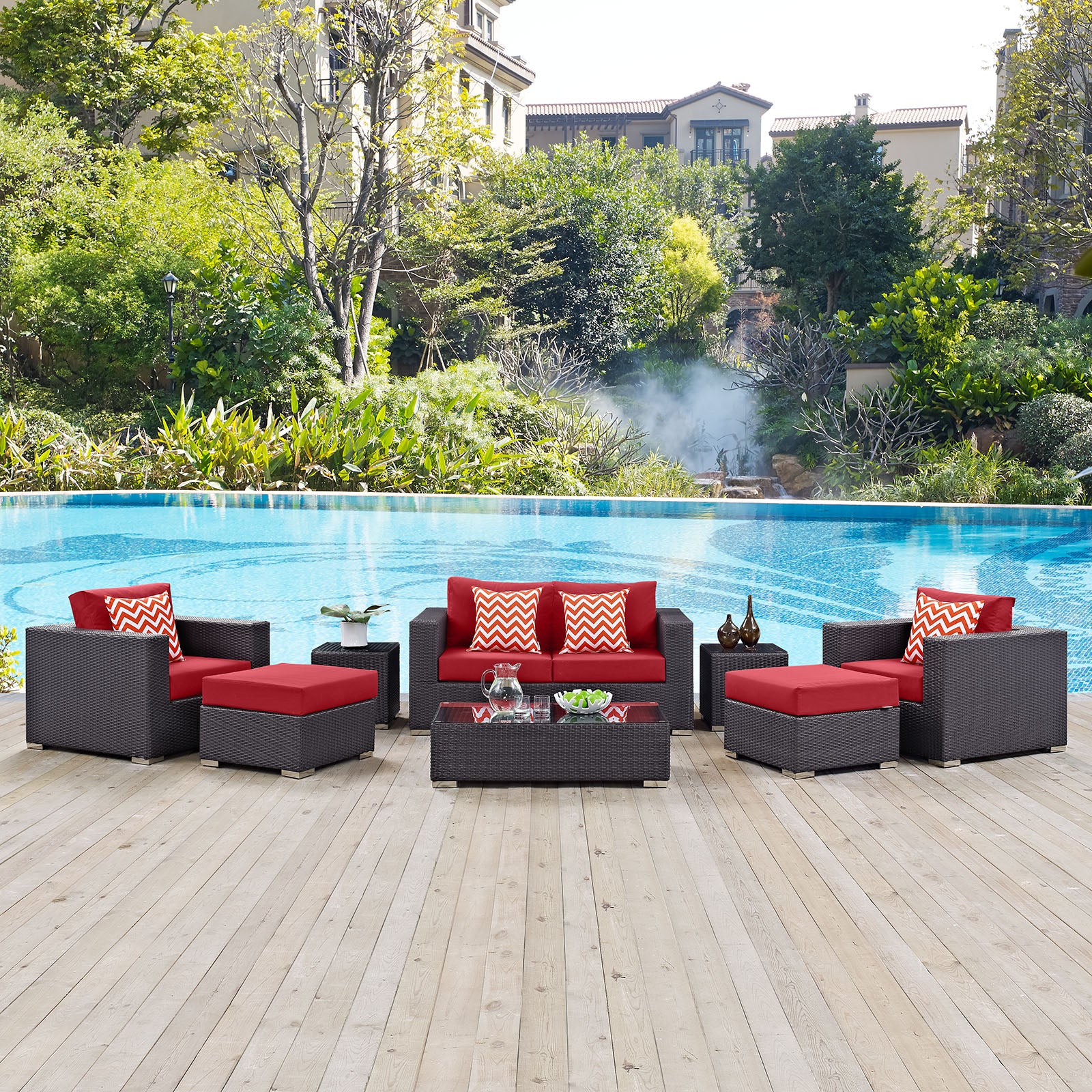 Convene 8 Piece Outdoor Patio Sofa Set By Modway - EEI-2352 - Image 22