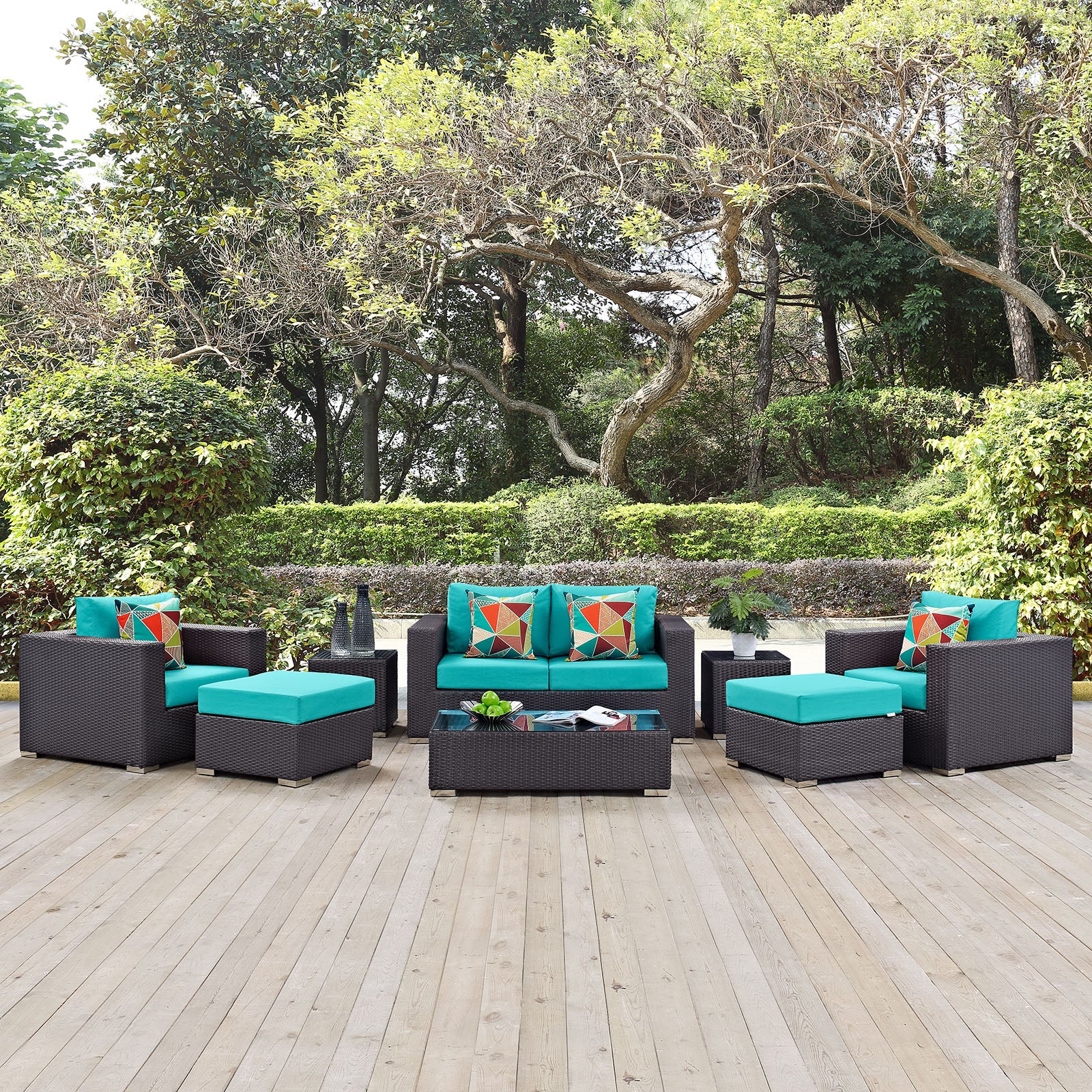 Convene 8 Piece Outdoor Patio Sofa Set By Modway - EEI-2352 - Image 29