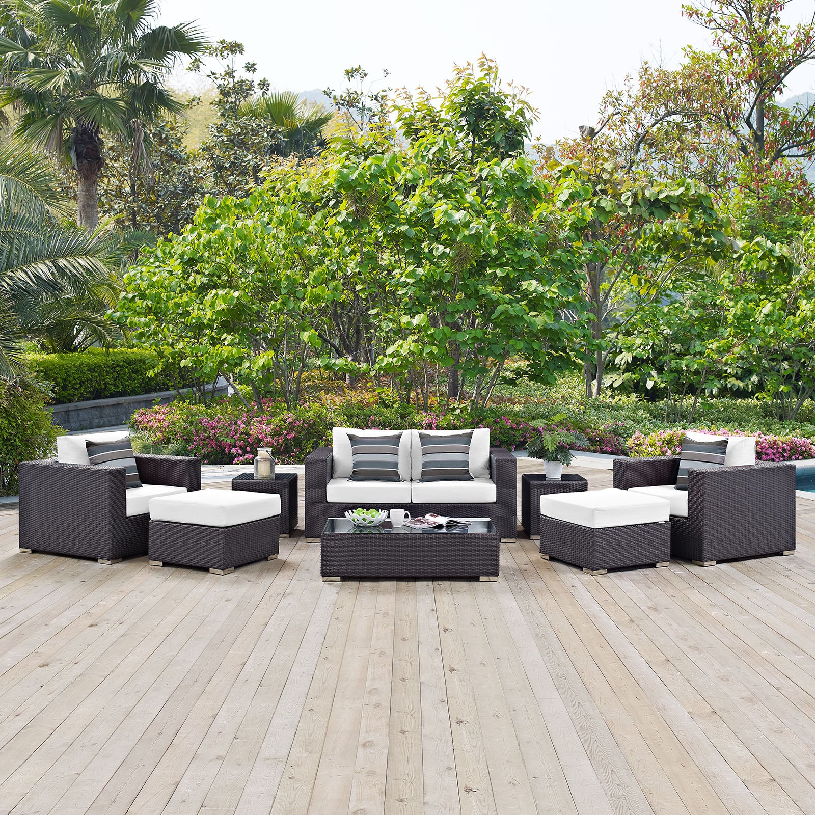 Convene 8 Piece Outdoor Patio Sofa Set By Modway - EEI-2352 - Image 36