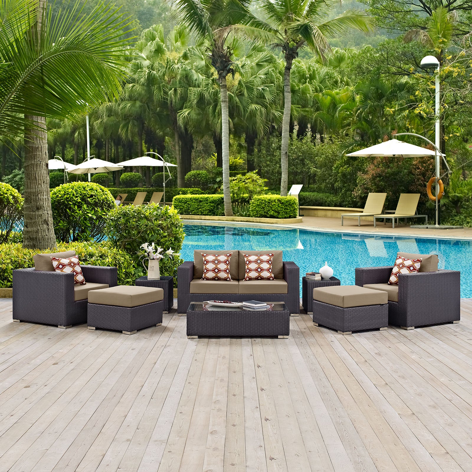 Convene 8 Piece Outdoor Patio Sofa Set By Modway - EEI-2352 - Image 8