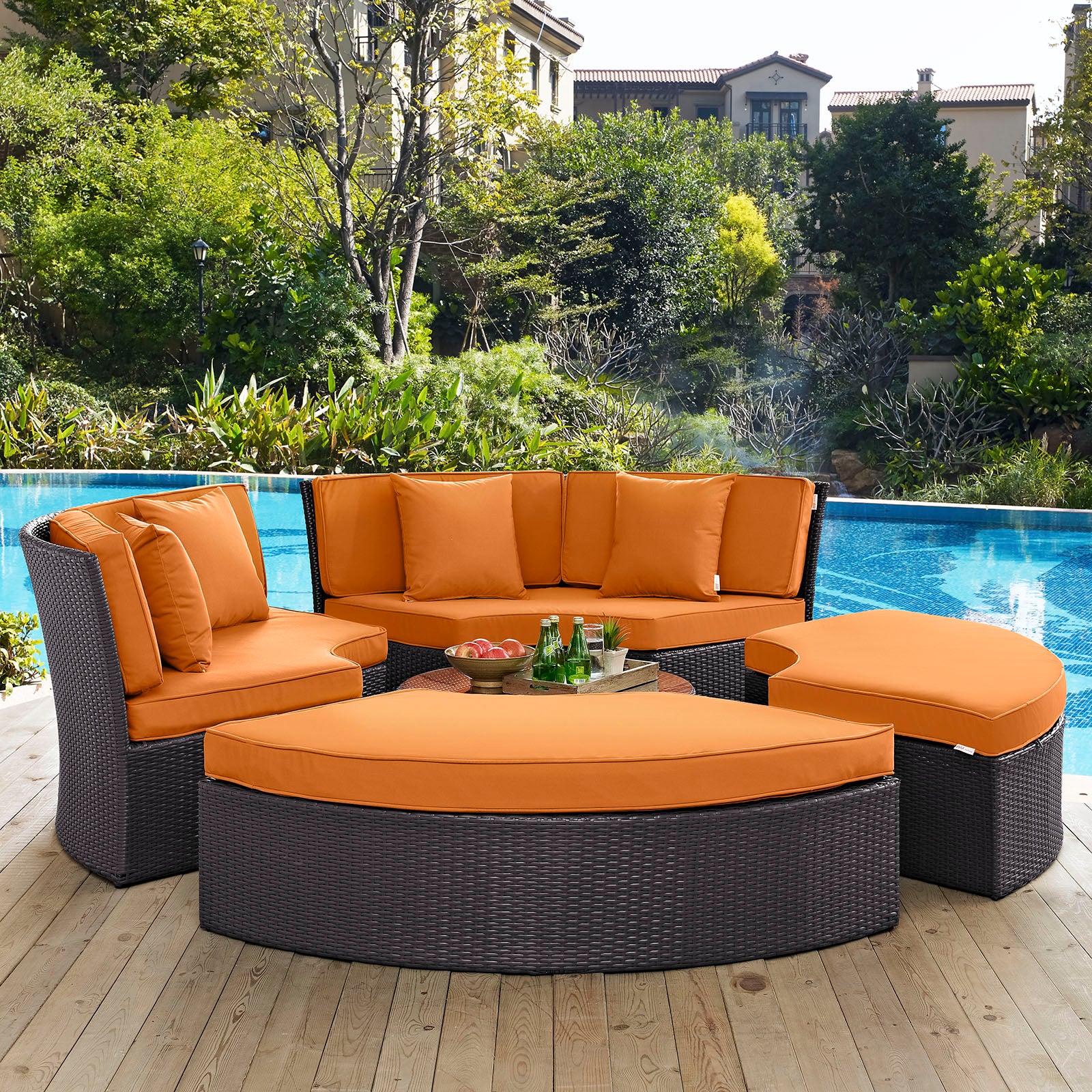 Convene Circular Outdoor Patio Daybed Set By Modway - EEI-2171 - Image 13