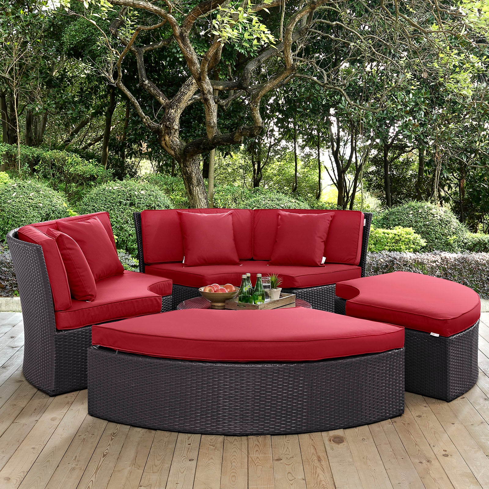 Convene Circular Outdoor Patio Daybed Set By Modway - EEI-2171 - Image 18