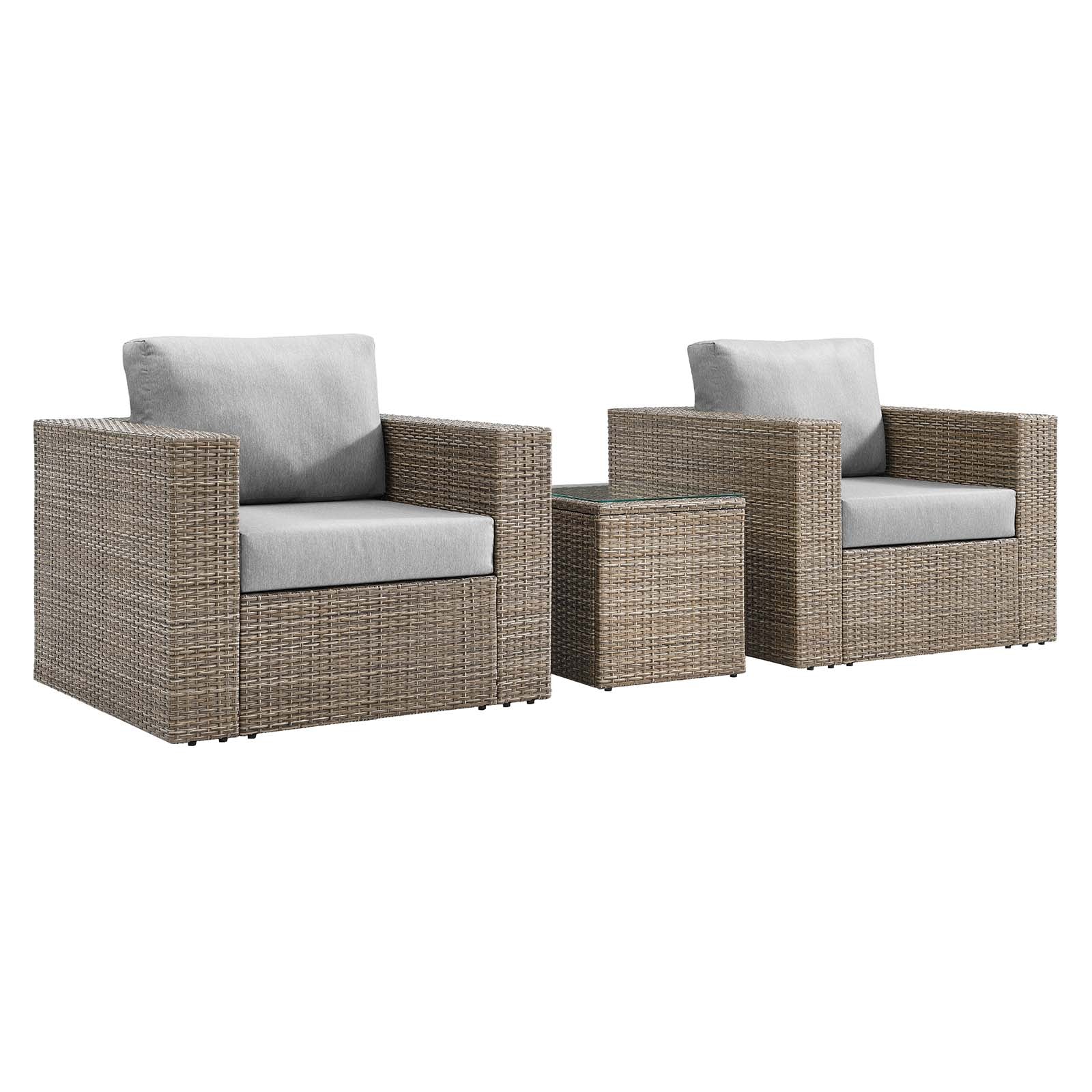 Convene Outdoor Patio Outdoor Patio 3-Piece Furniture Set By Modway - EEI-6327 - Image 2