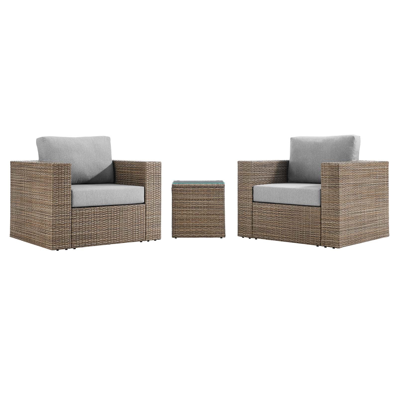 Convene Outdoor Patio Outdoor Patio 3-Piece Furniture Set By Modway - EEI-6327 - Image 3
