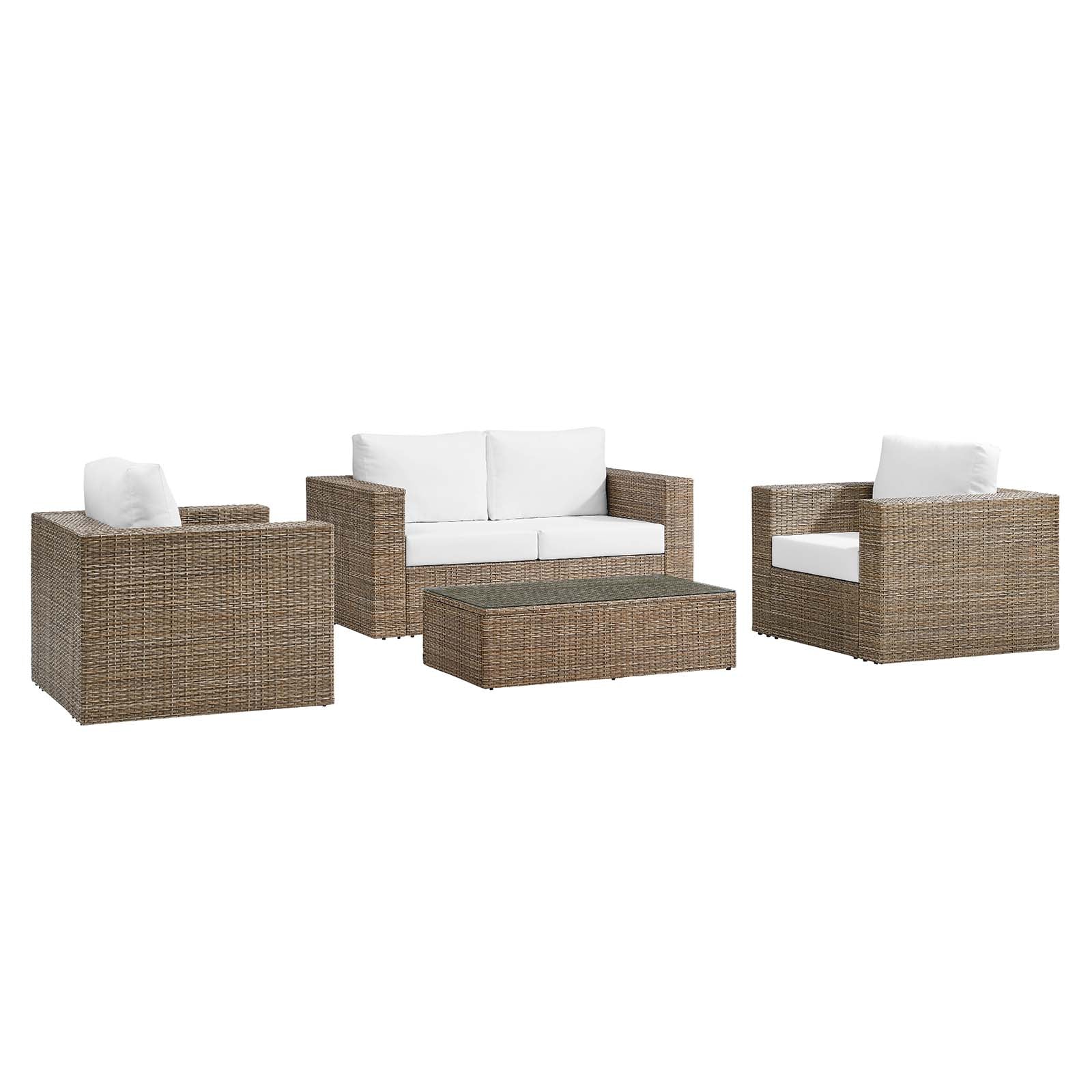 Convene Outdoor Patio Outdoor Patio 4-Piece Furniture Set By Modway - EEI-6328 - Image 13