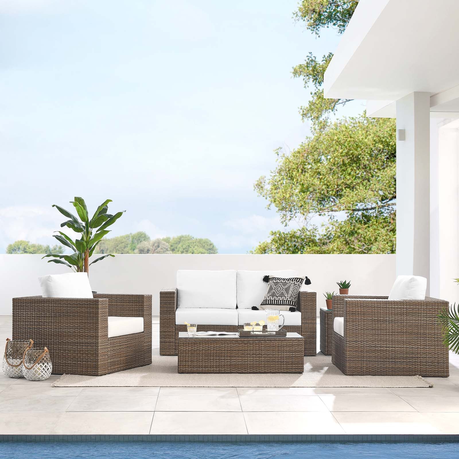 Convene Outdoor Patio Outdoor Patio 4-Piece Furniture Set By Modway - EEI-6328 - Image 17