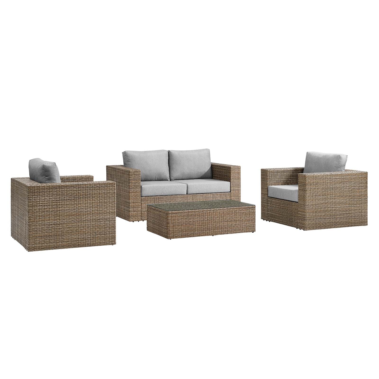 Convene Outdoor Patio Outdoor Patio 4-Piece Furniture Set By Modway - EEI-6328 - Image 2