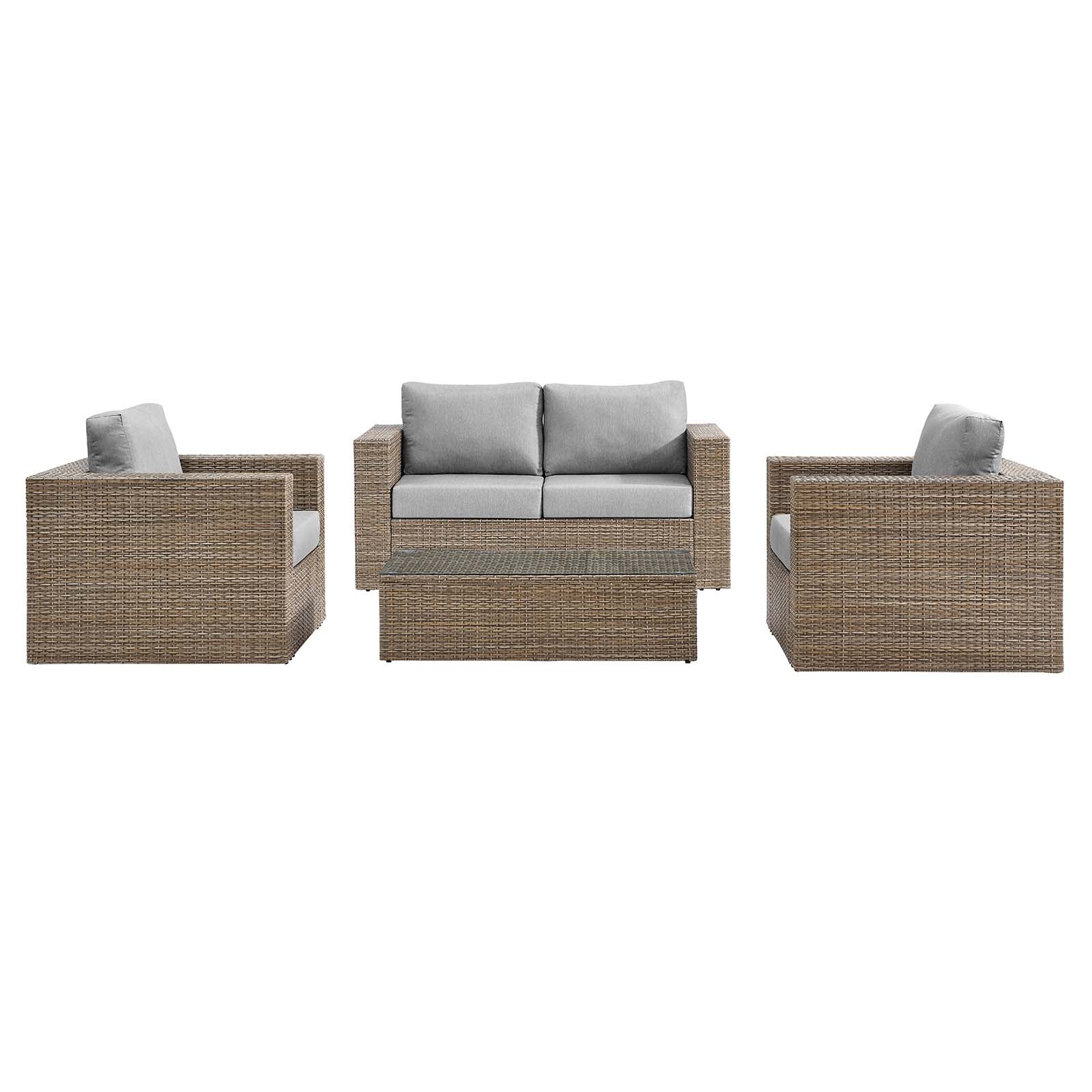 Convene Outdoor Patio Outdoor Patio 4-Piece Furniture Set By Modway - EEI-6328 - Image 6