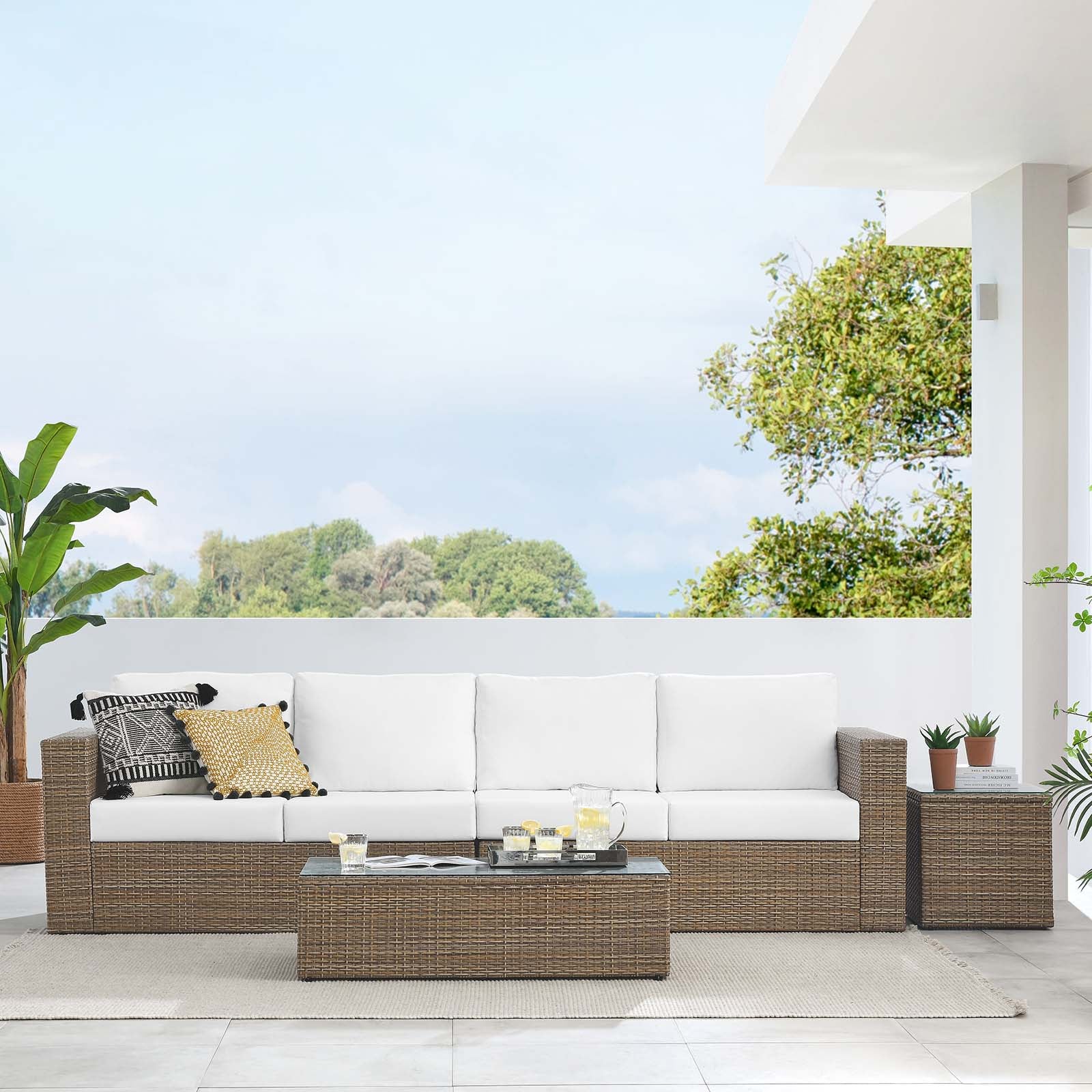Convene Outdoor Patio Outdoor Patio 4-Piece Furniture Set By Modway - EEI-6330 - Image 23