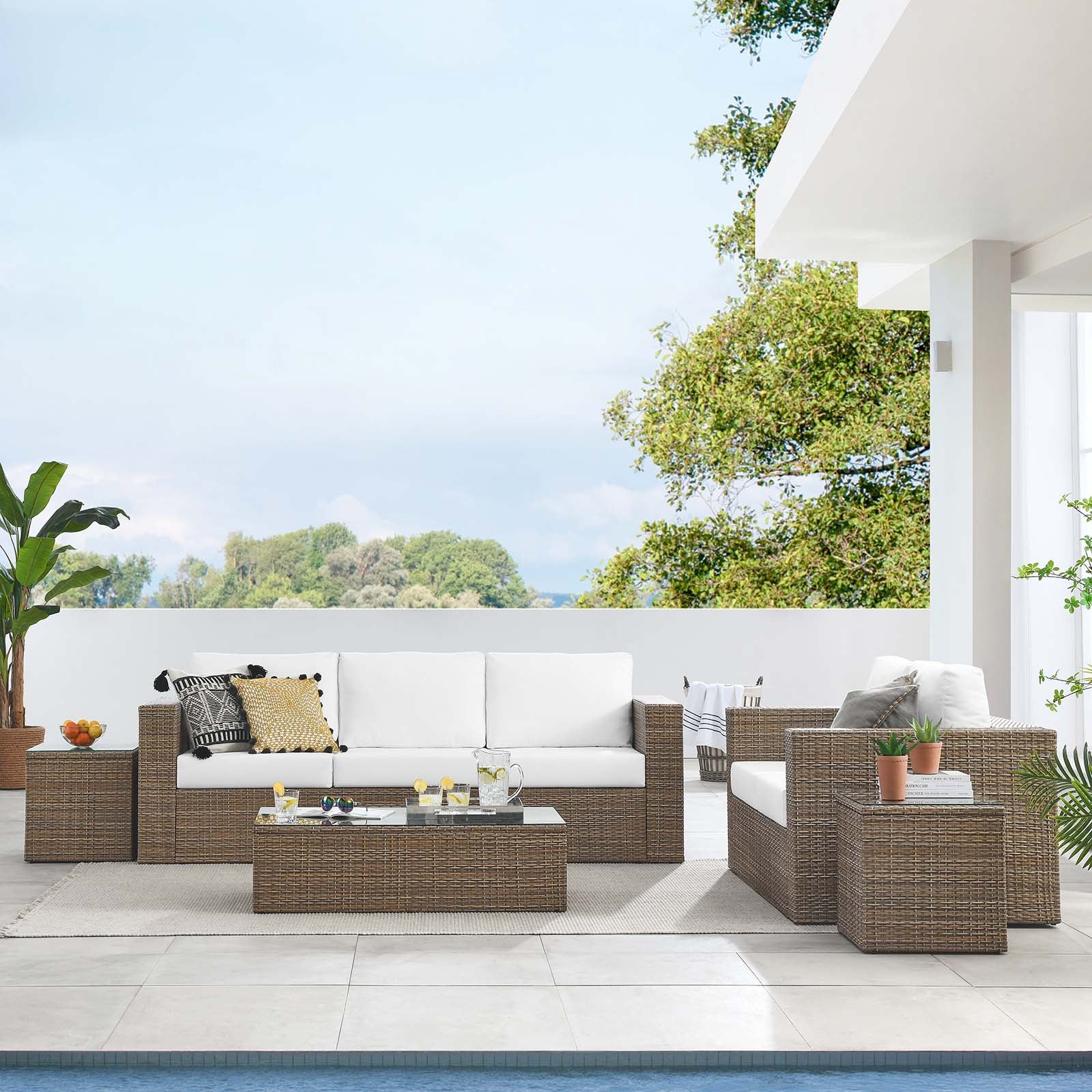 Convene Outdoor Patio Outdoor Patio 5-Piece Furniture Set By Modway - EEI-6331 - Image 23