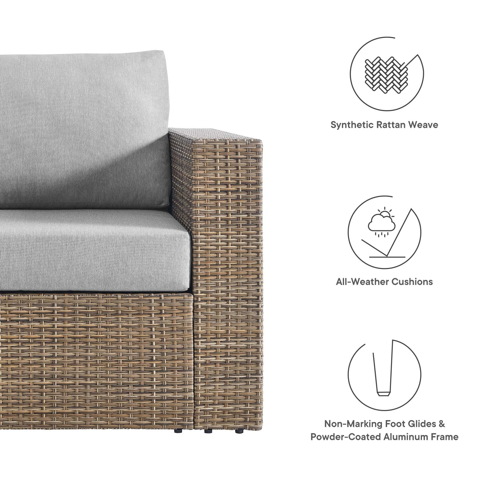 Convene Outdoor Patio Outdoor Patio Armchair By Modway - EEI-6326 - Image 7