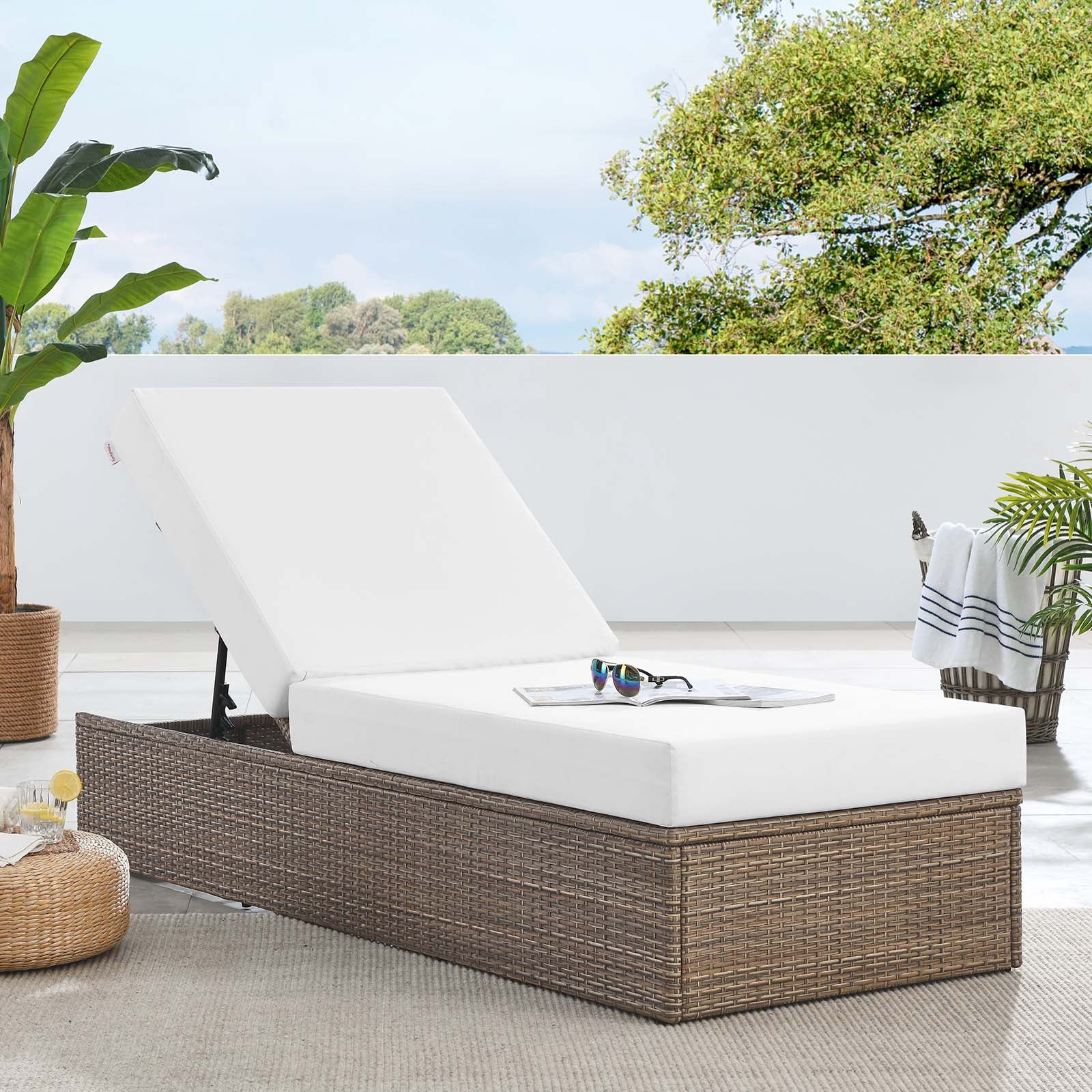 Convene Outdoor Patio Outdoor Patio Chaise Lounge Chair By Modway - EEI-6247 - Image 11
