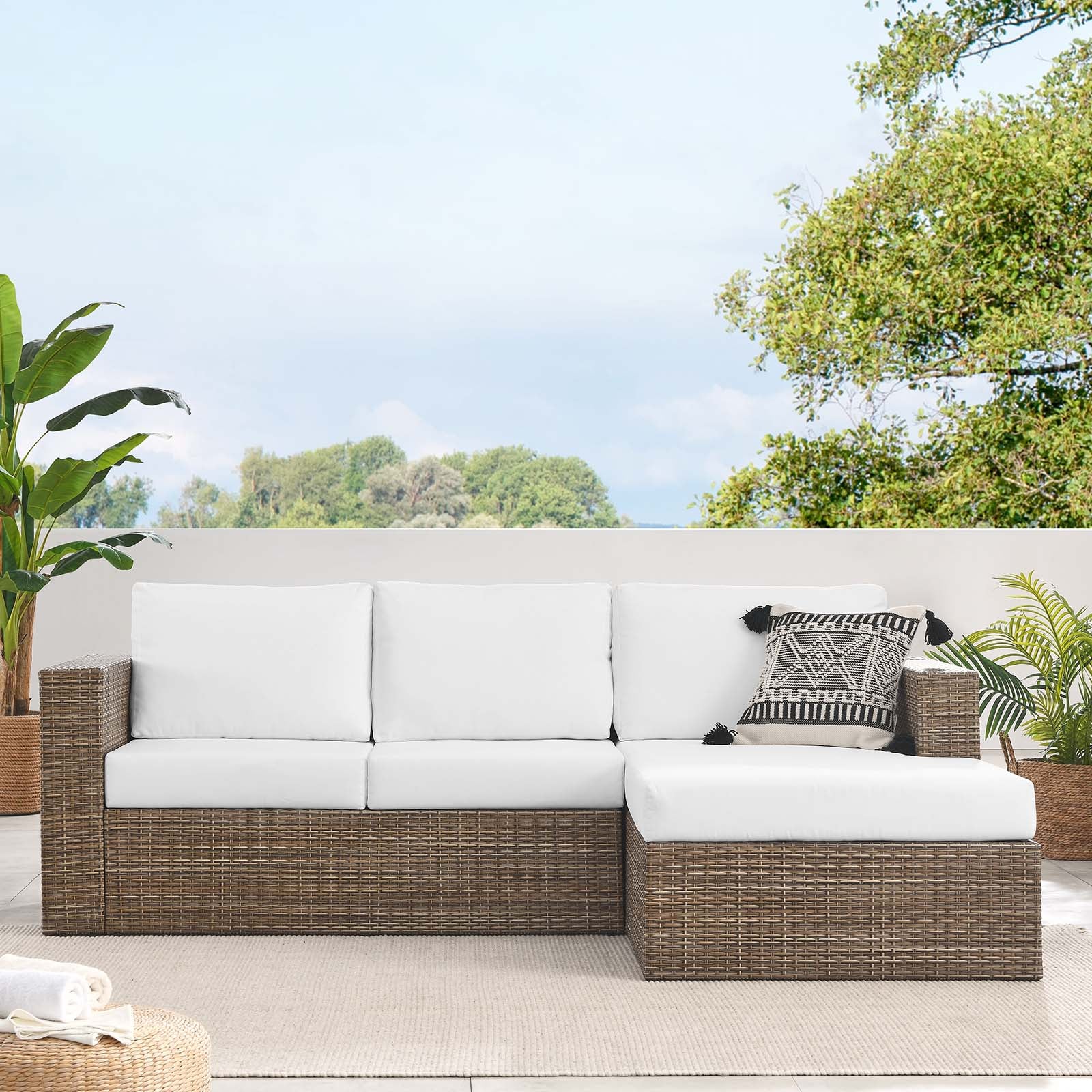 Convene Outdoor Patio Outdoor Patio L-Shaped Sectional Sofa By Modway - EEI-6329 - Image 11