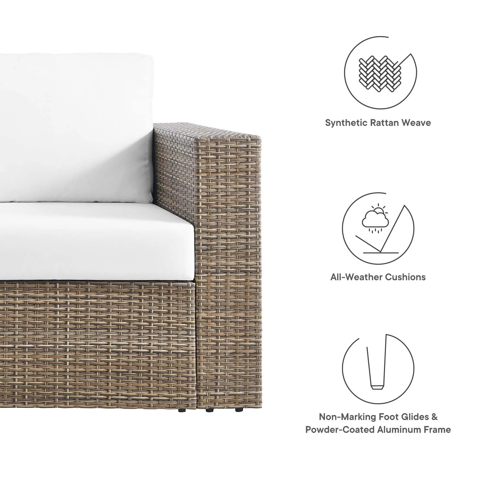 Convene Outdoor Patio Outdoor Patio Loveseat By Modway - EEI-6246 - Image 15