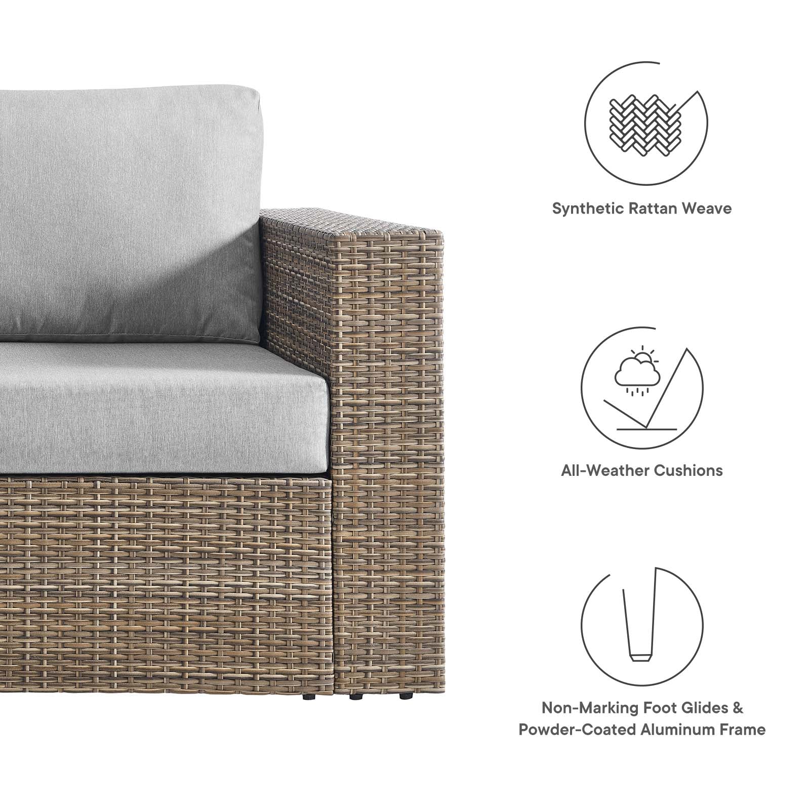 Convene Outdoor Patio Outdoor Patio Loveseat By Modway - EEI-6246 - Image 7