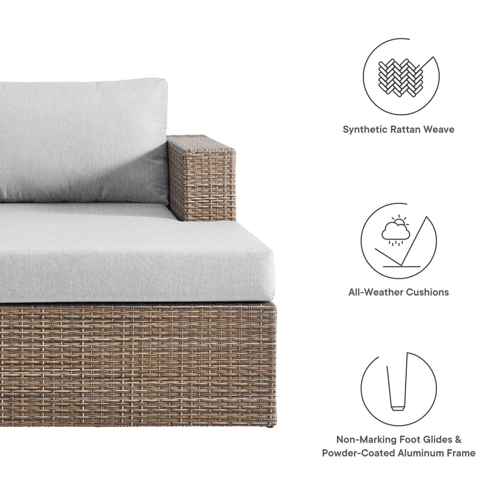 Convene Outdoor Patio Outdoor Patio Right-Arm Chaise By Modway - EEI-6244 - Image 7