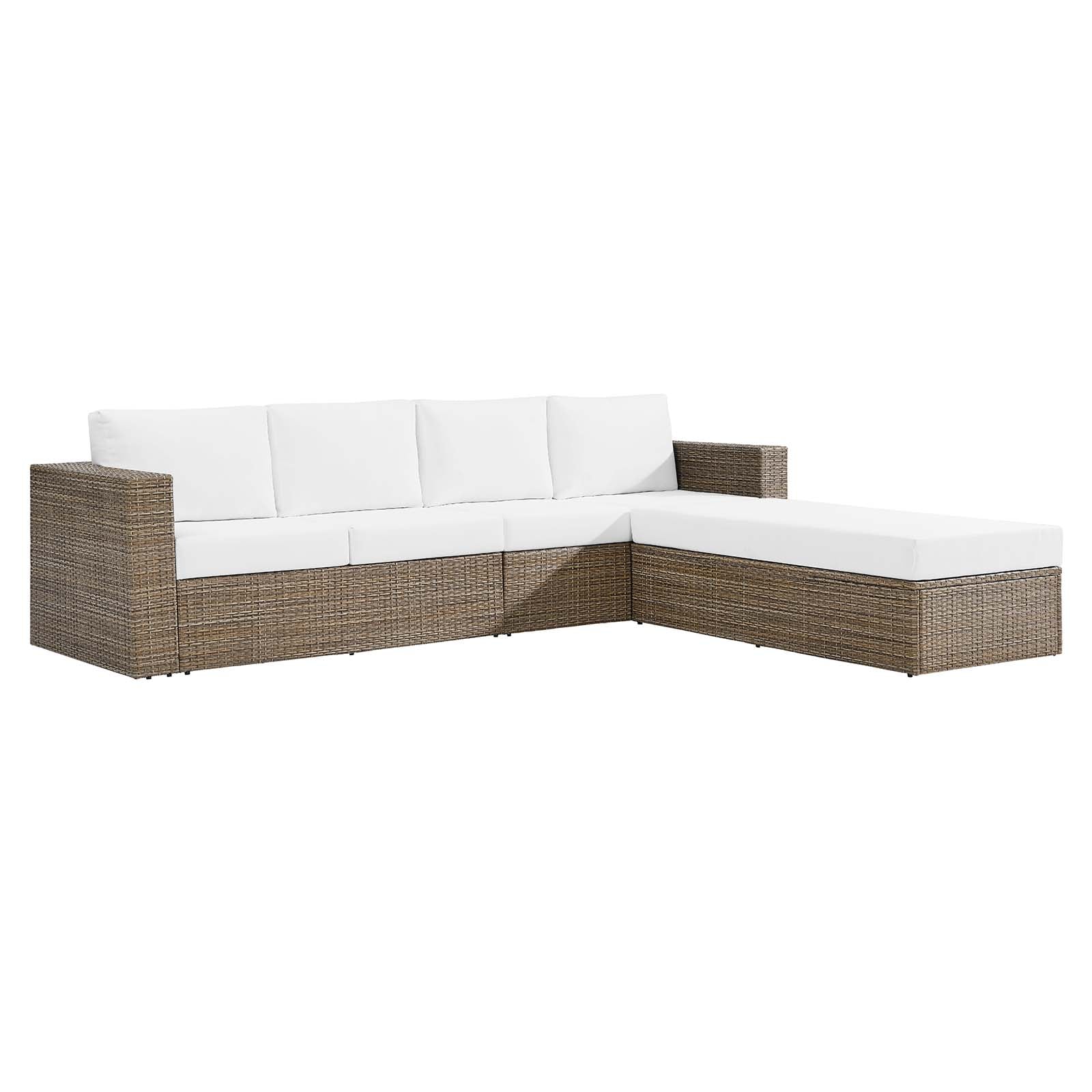 Convene Outdoor Patio Outdoor Patio Sectional Sofa and Ottoman Set By Modway - EEI-6332 - Image 13