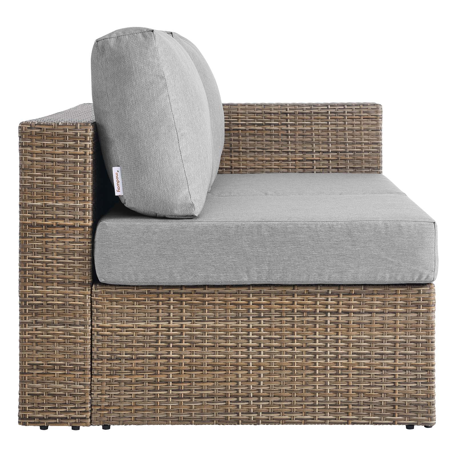 Convene Outdoor Patio Outdoor Patio Sectional Sofa and Ottoman Set By Modway - EEI-6332 - Image 8