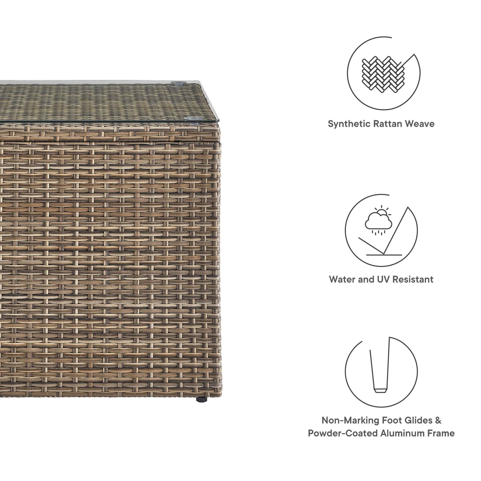 Convene Outdoor Patio Side Table By Modway - EEI-6240 - Image 5