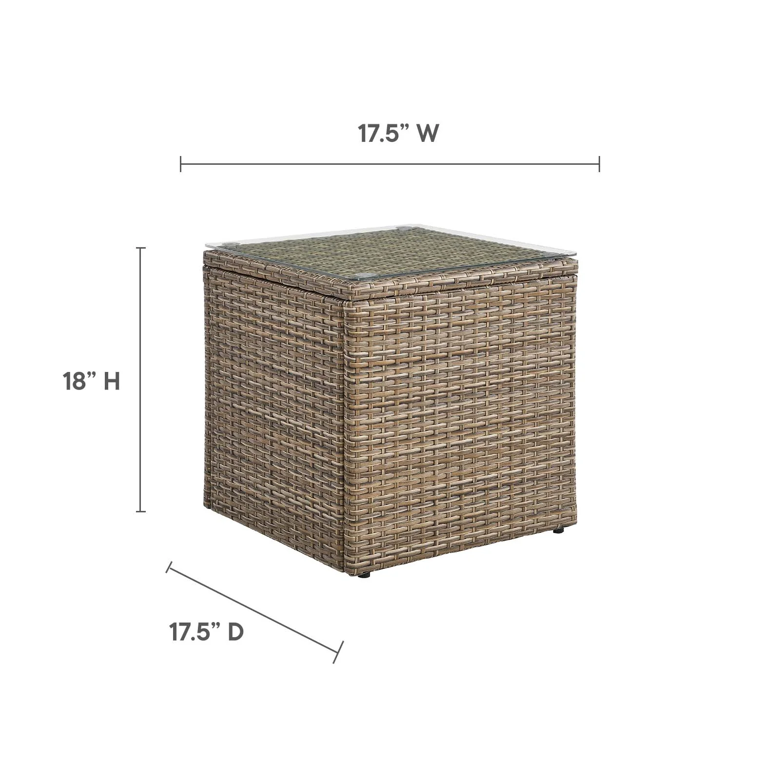 Convene Outdoor Patio Side Table By Modway - EEI-6240 - Image 6